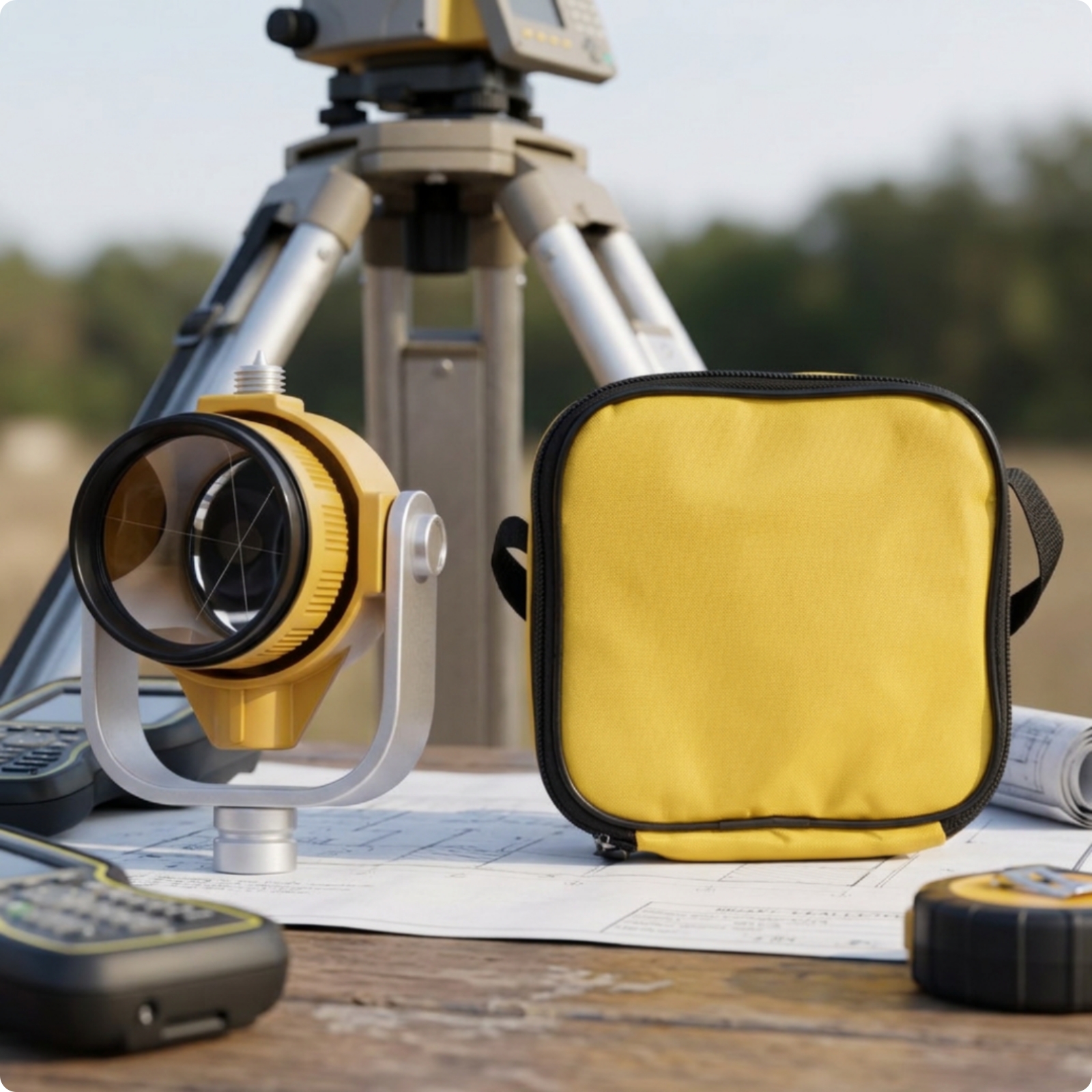 Reflector Reflector with Bracket Optical Glass for Civil Engineers