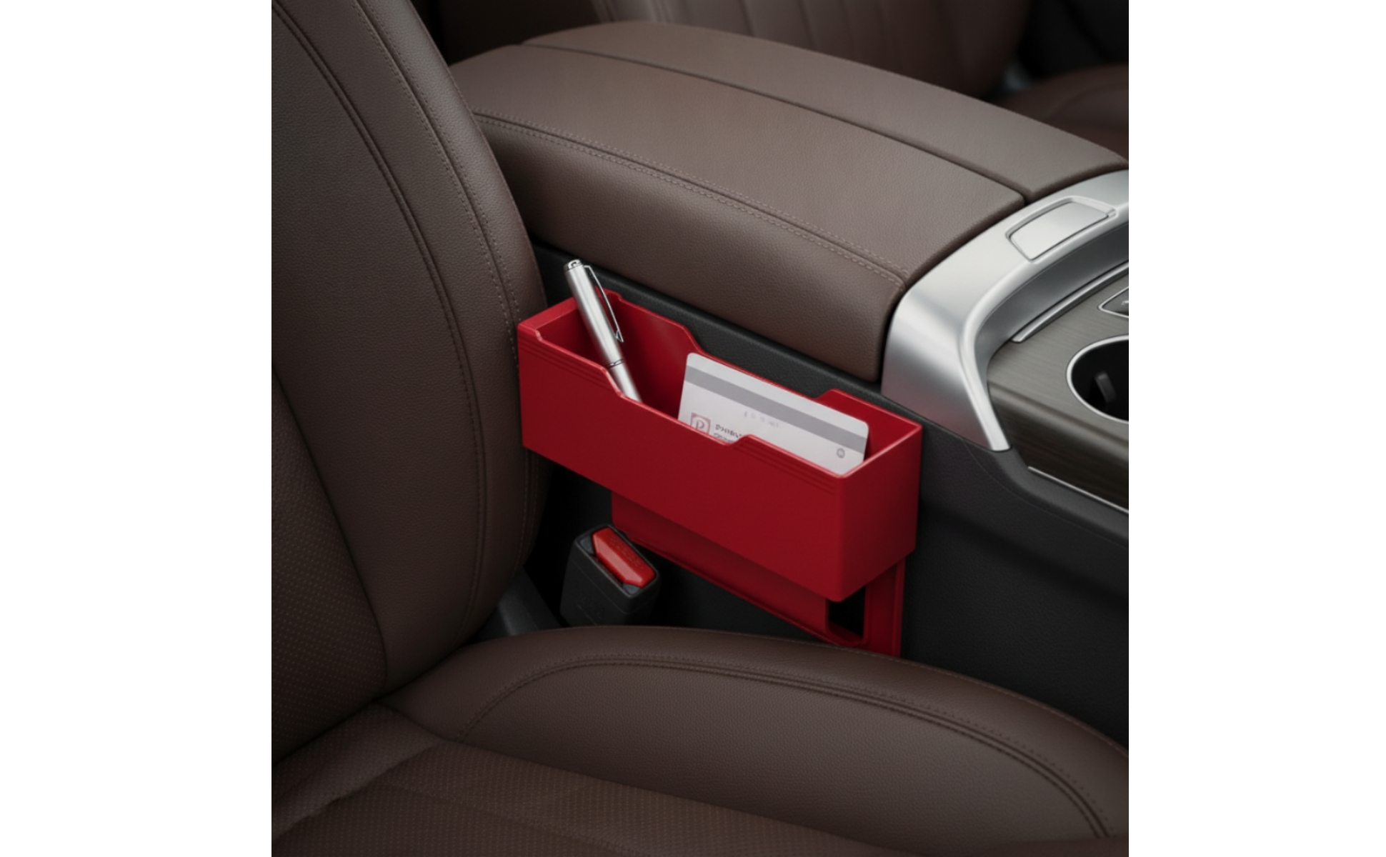 Car Seat Space Storage Box Insert-Style Car Seat Space Organizer Space-Saving