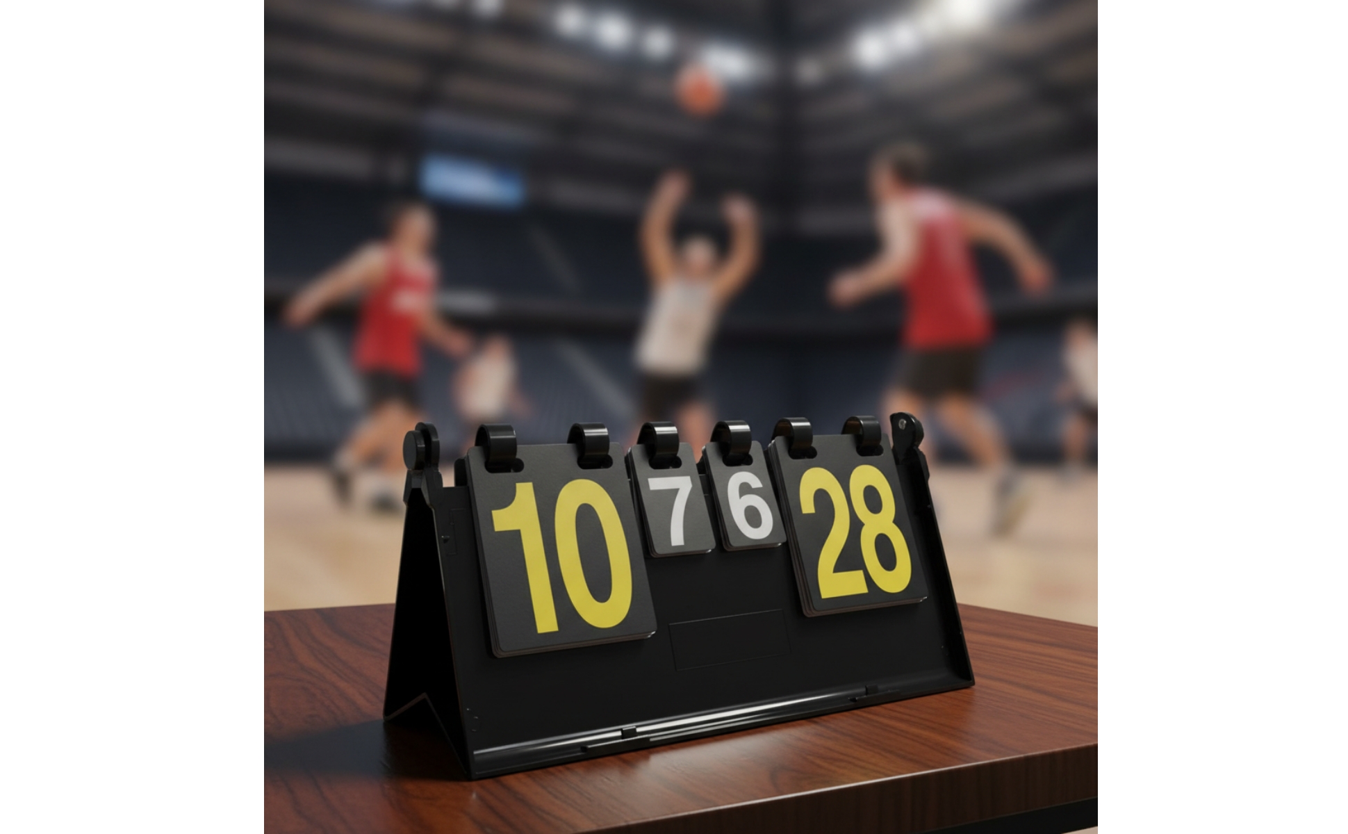 Manual Flip Scoreboard Tabletop Foldable Scoreboard with Support Base Portable