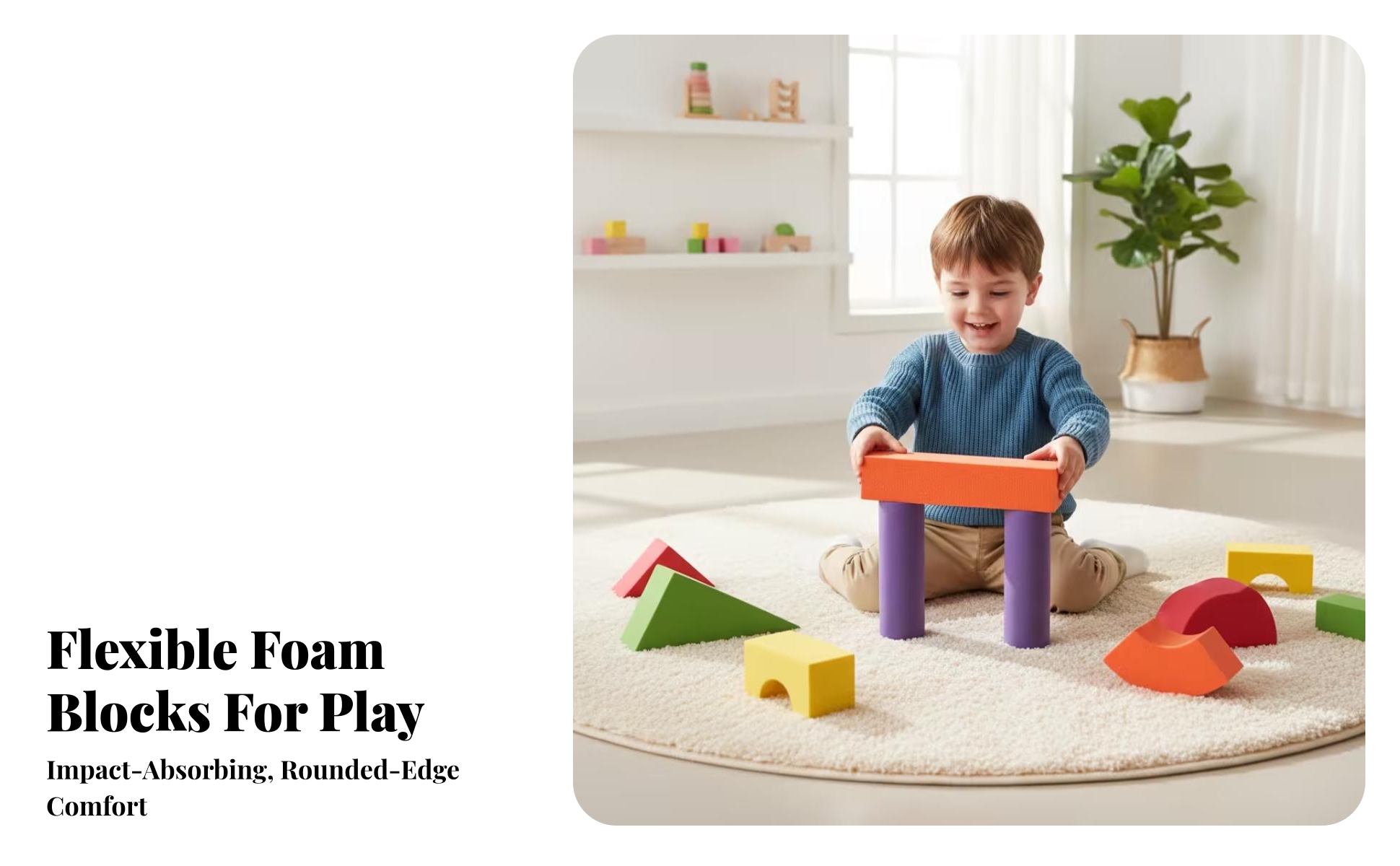 52 Pieces EVA Foam Building Blocks Foam Building Blocks Unlimited
