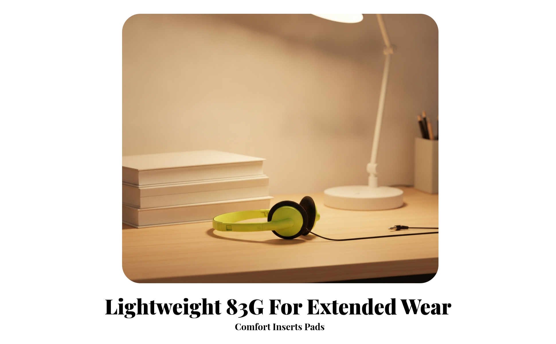 Wired Headset with 3.5mm Plug Lightweight Wired Computer Headset Adjustable