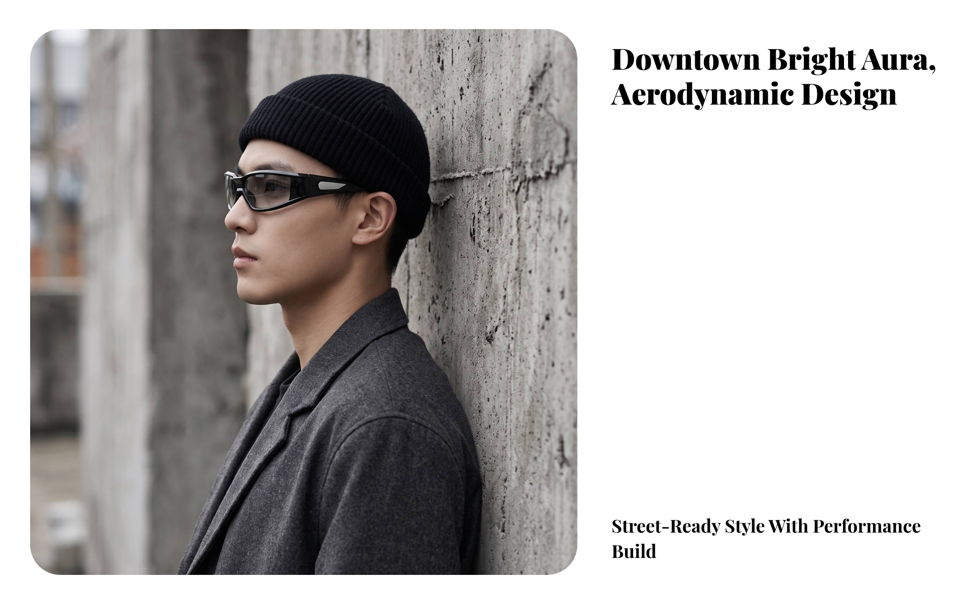 Lunettes de Soleil Enveloppantes Sportive pour Plein Air, Streetwear, Adultes