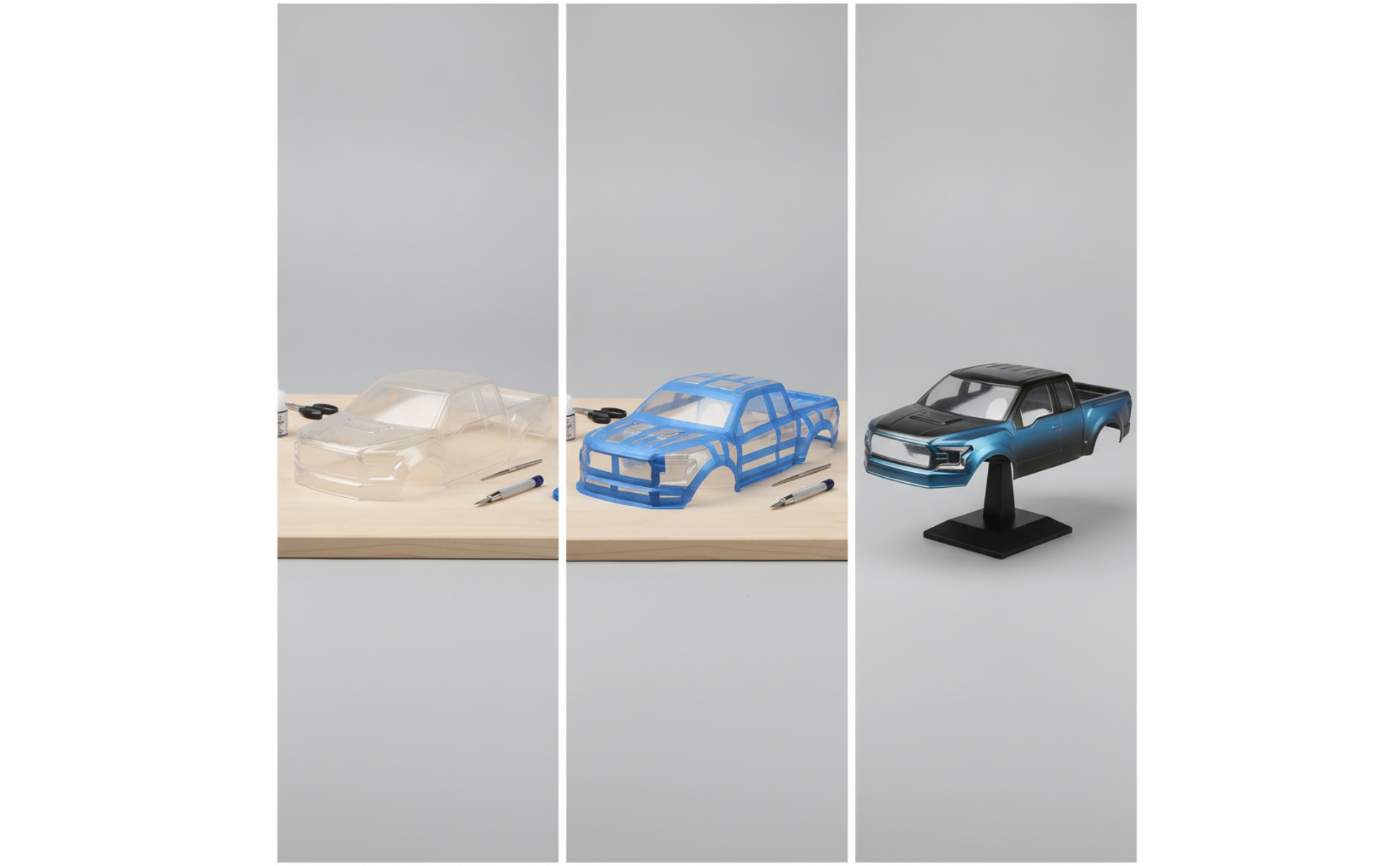 RC Truck Body 1:16 Scale RC Car Body Shell Transparent for Hobbyists