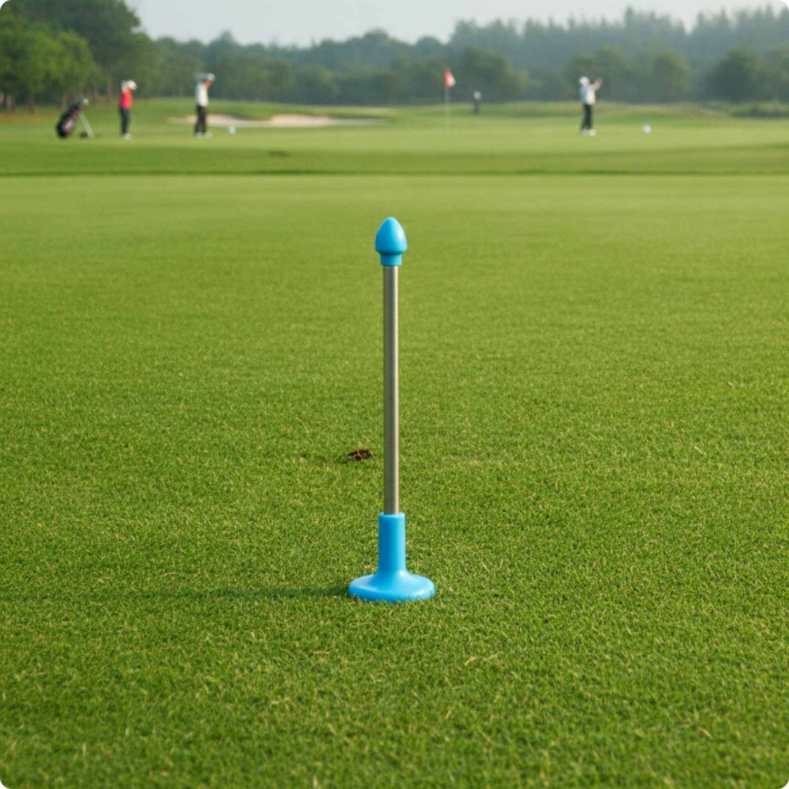 Golf-Ausrichtungsstab mit Standfuß tragbar Golf Ausrichtungsstab platzsparend