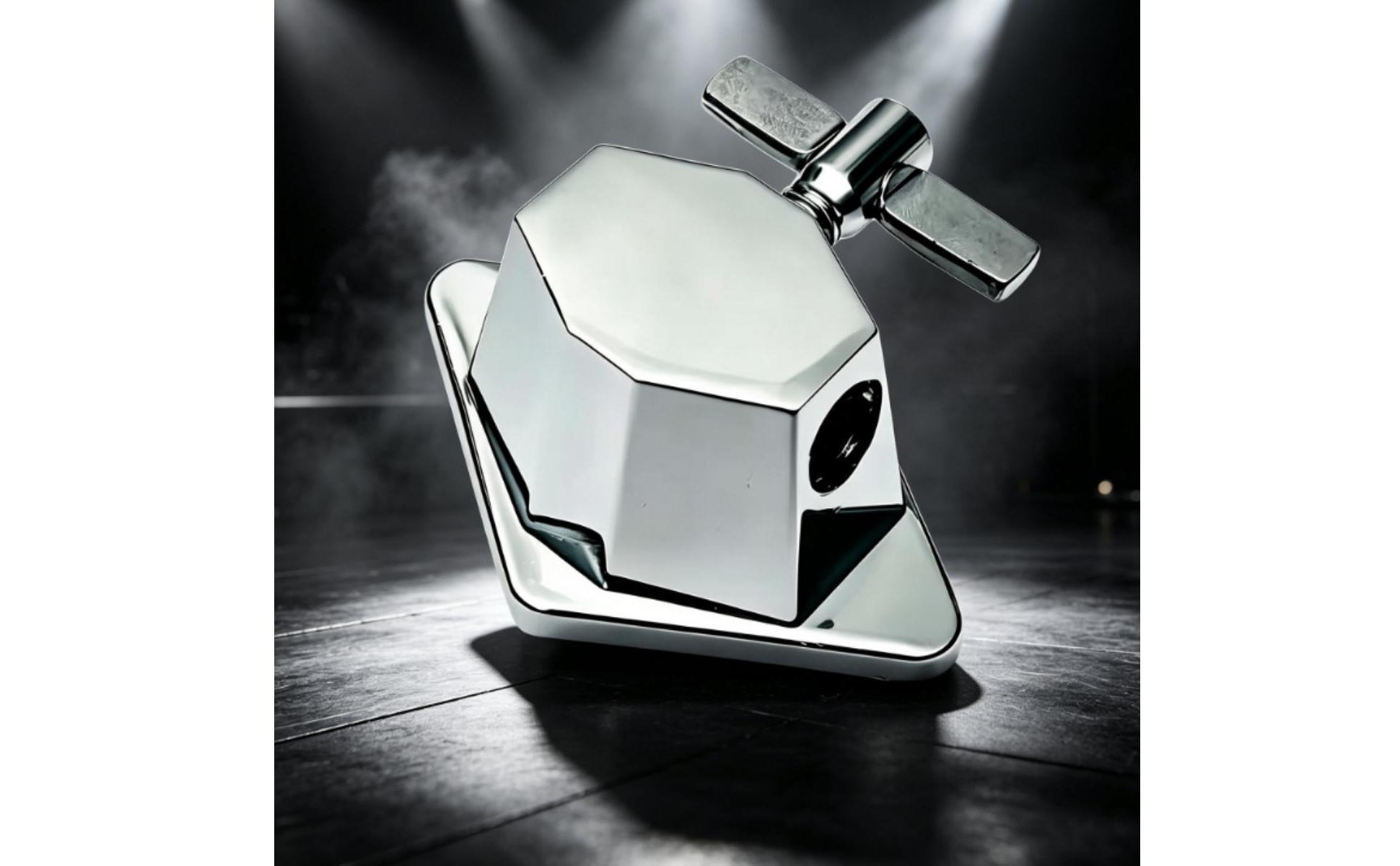 Floor Tom Leg Mount Base Chrome-Finished Floor Tom Leg Base Adjustable for Stage