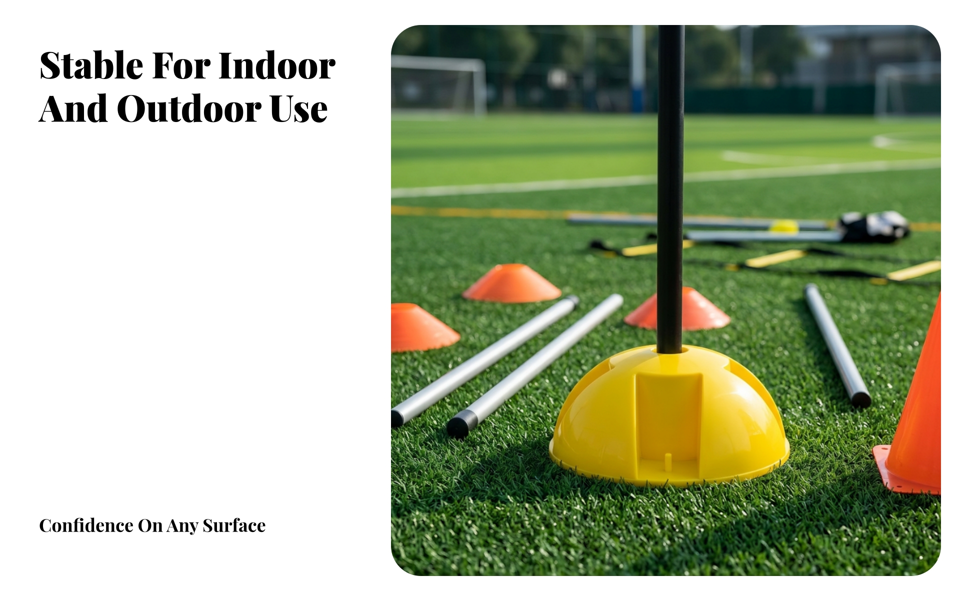 Fillable Training Base Weighted for Agility, Coaches, Athletes