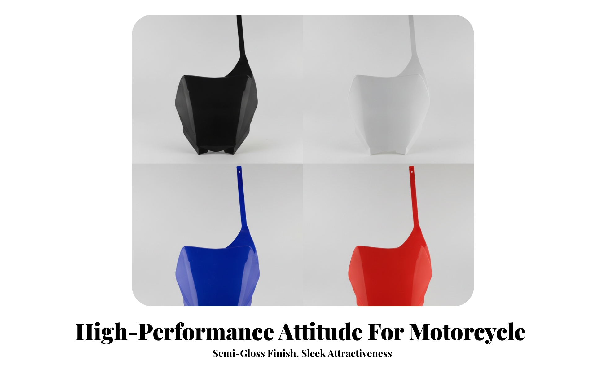 Front Number Plate Impact Resistant Front Number Panel Easy to Install