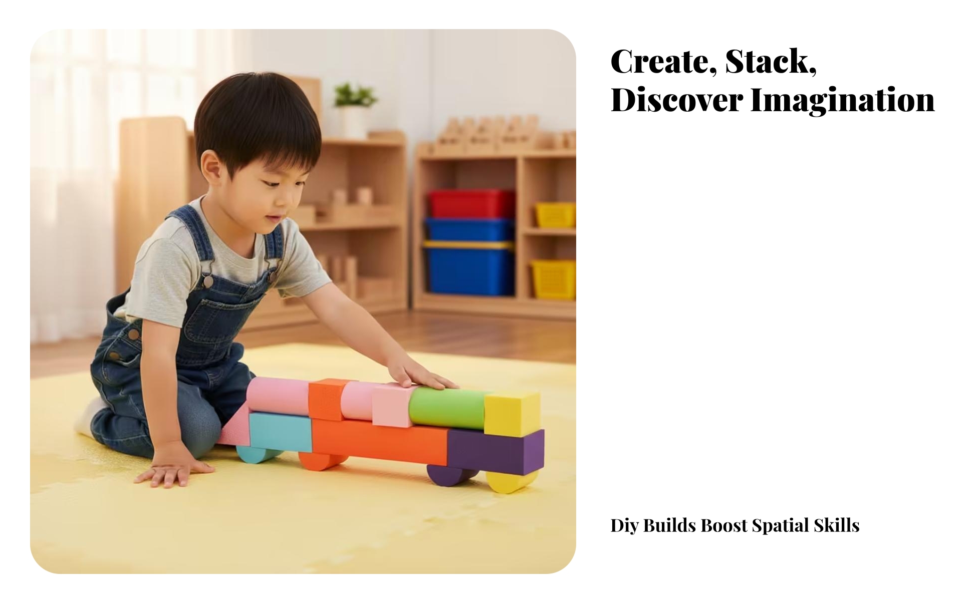 52 Pieces EVA Foam Building Blocks Foam Building Blocks Unlimited
