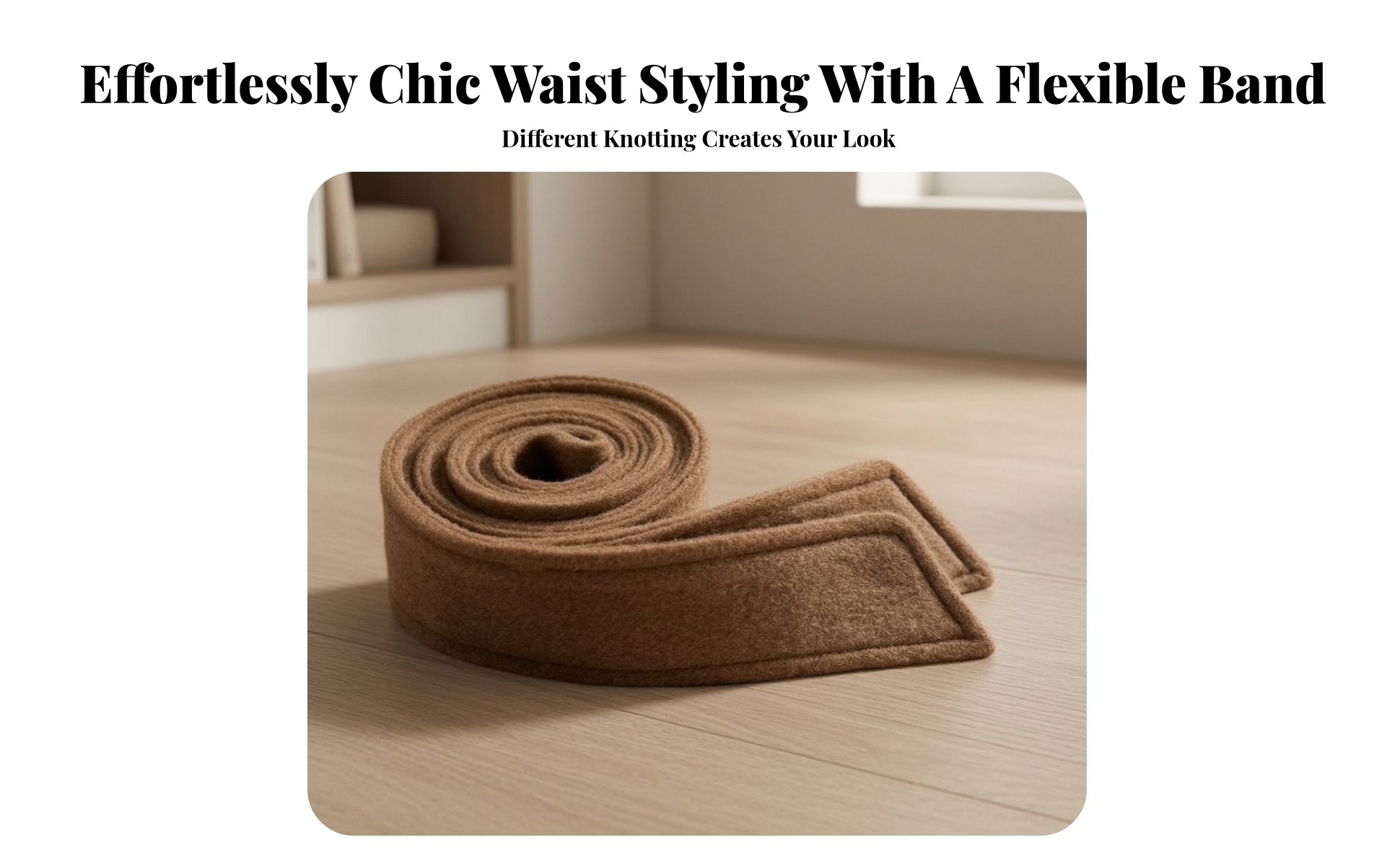 Overcoat Belt Cinched Tie Belt Wrap-Style for Coats, Overcoats