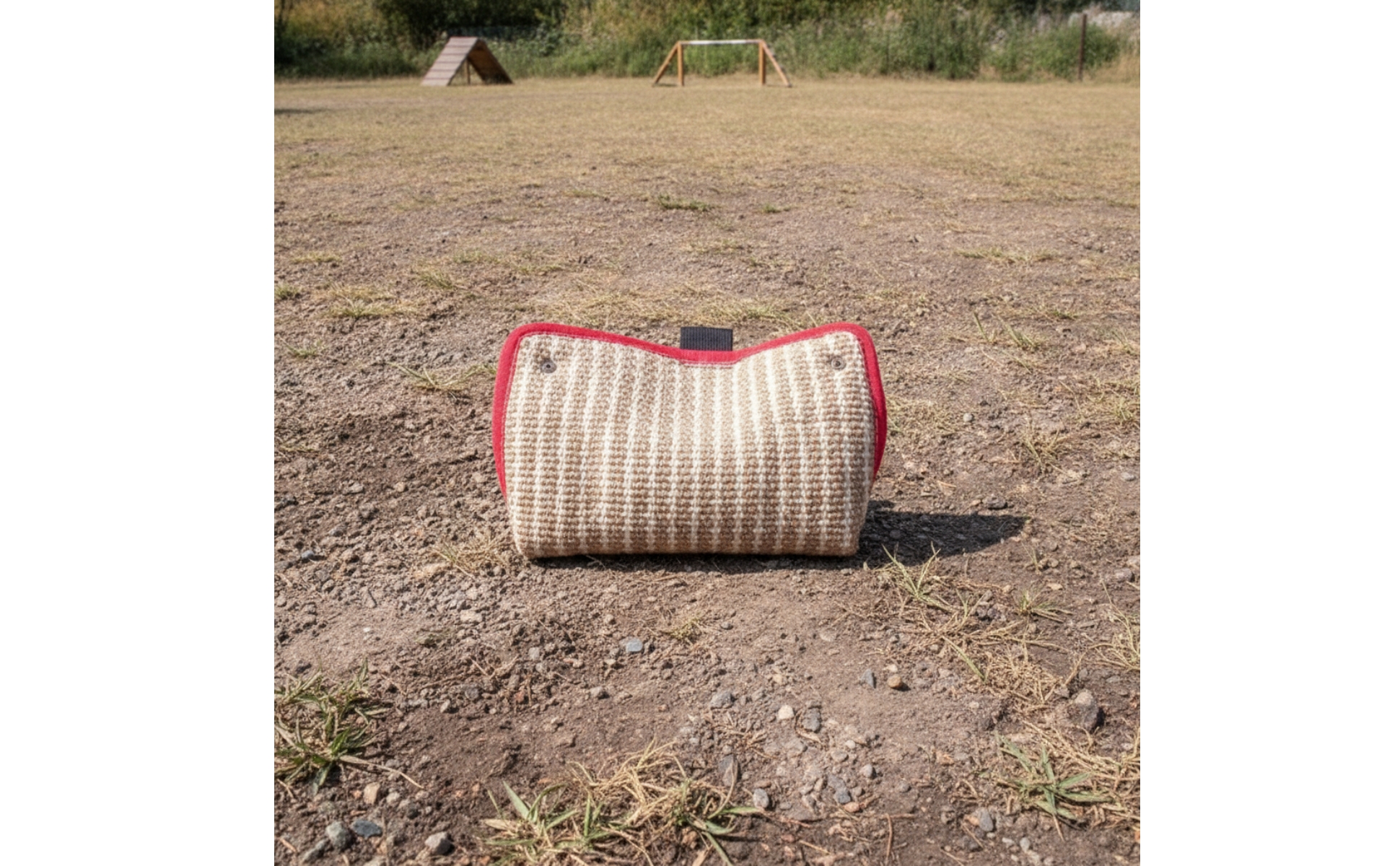 Hundetraining-Beißkissen mit zwei Schlaufen gepolstert für Schutzhundesport