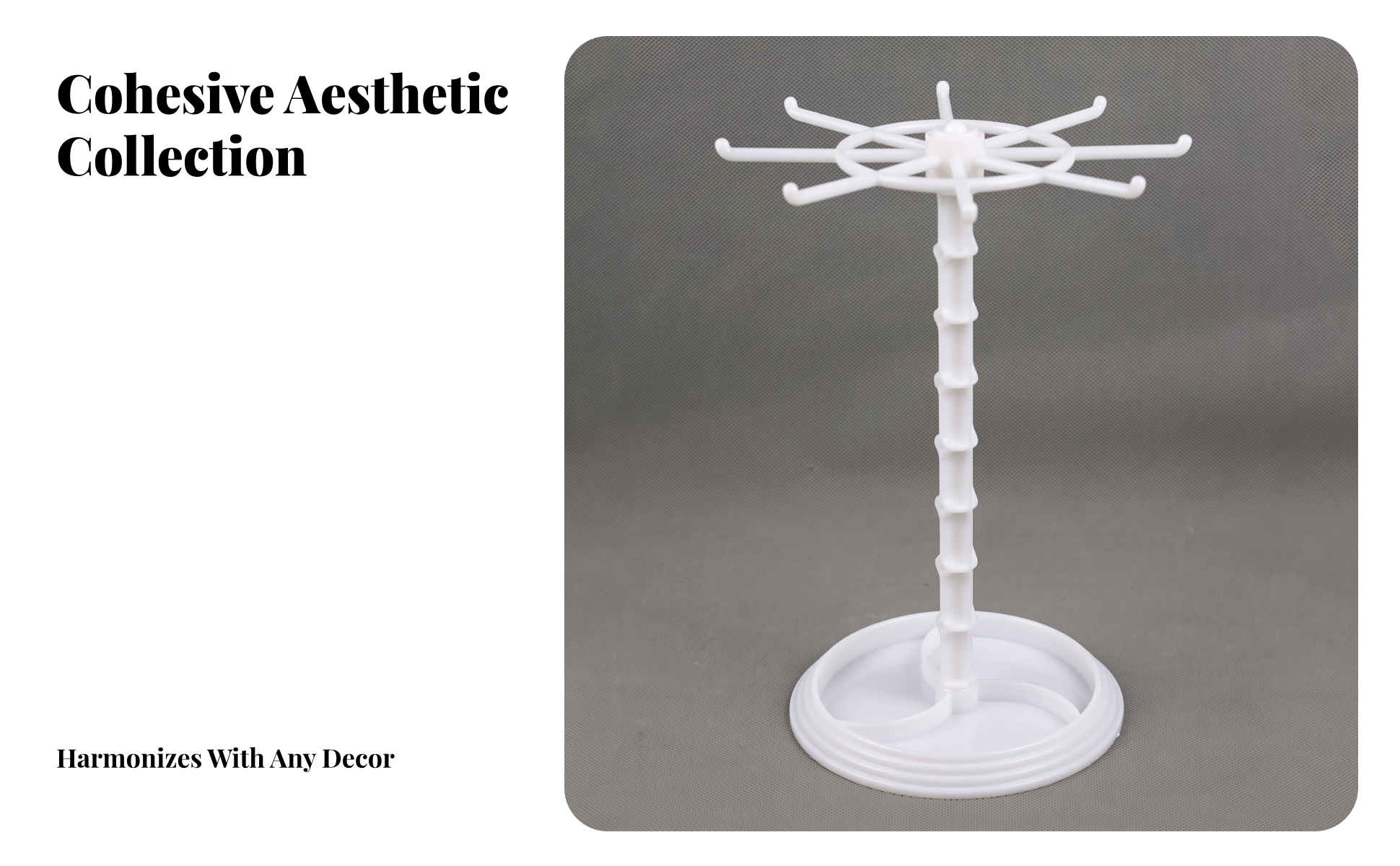 Rotating Display Rack with Hooks Tabletop Rotating Display Rack Desktop for Desk