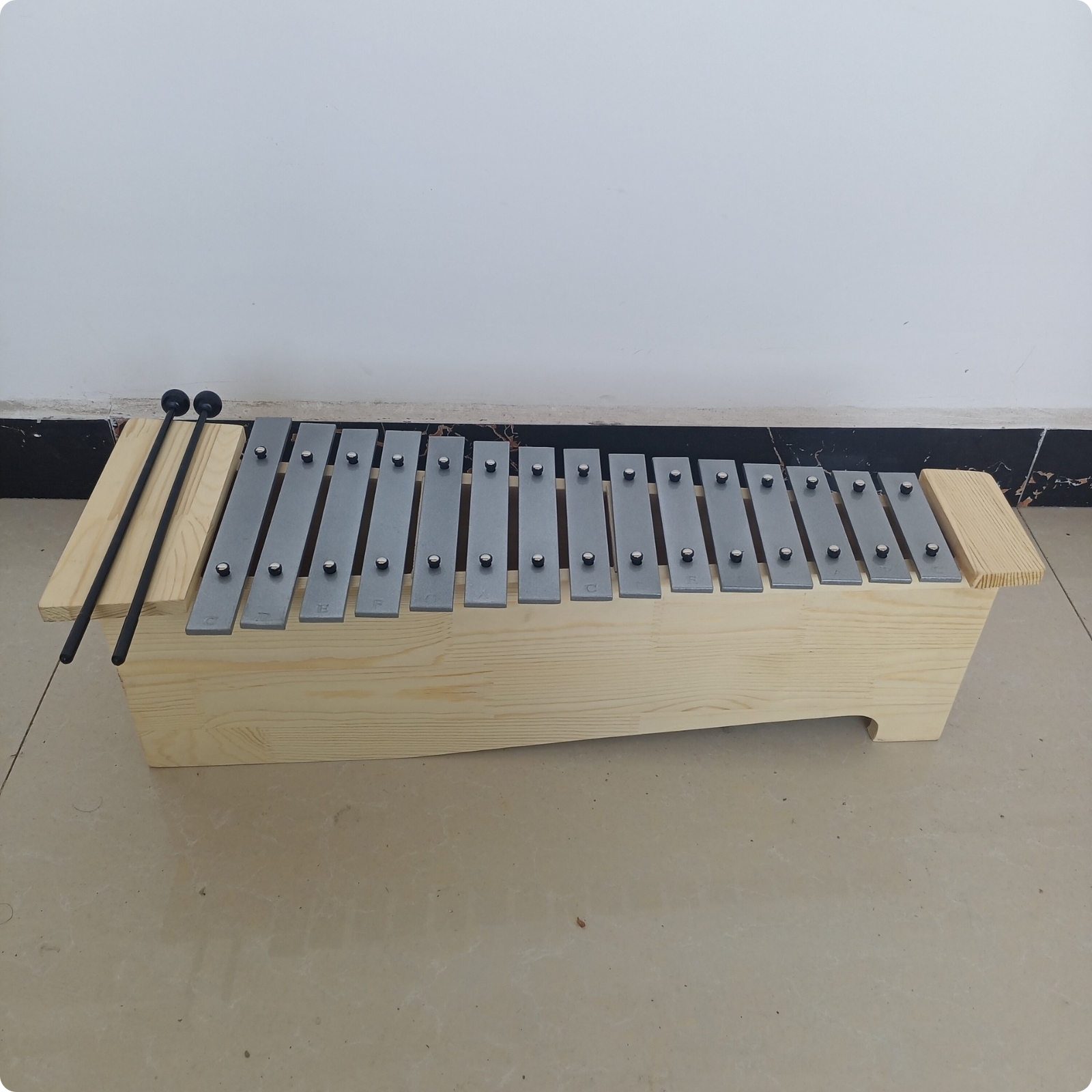 Metallophone Educational Glockenspiel Aluminum for Classroom, Beginners