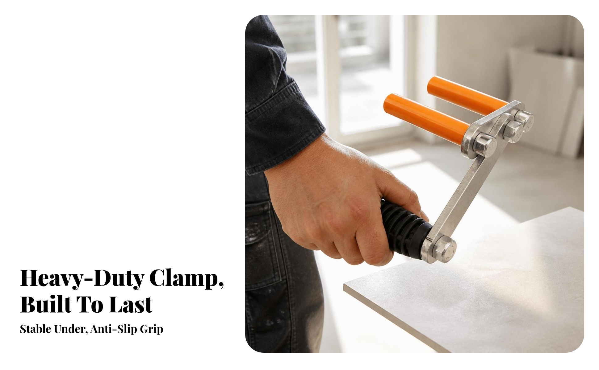 Slab Lifter Multifunctional Stone Lifting Clamp Ergonomic for Home Renovation