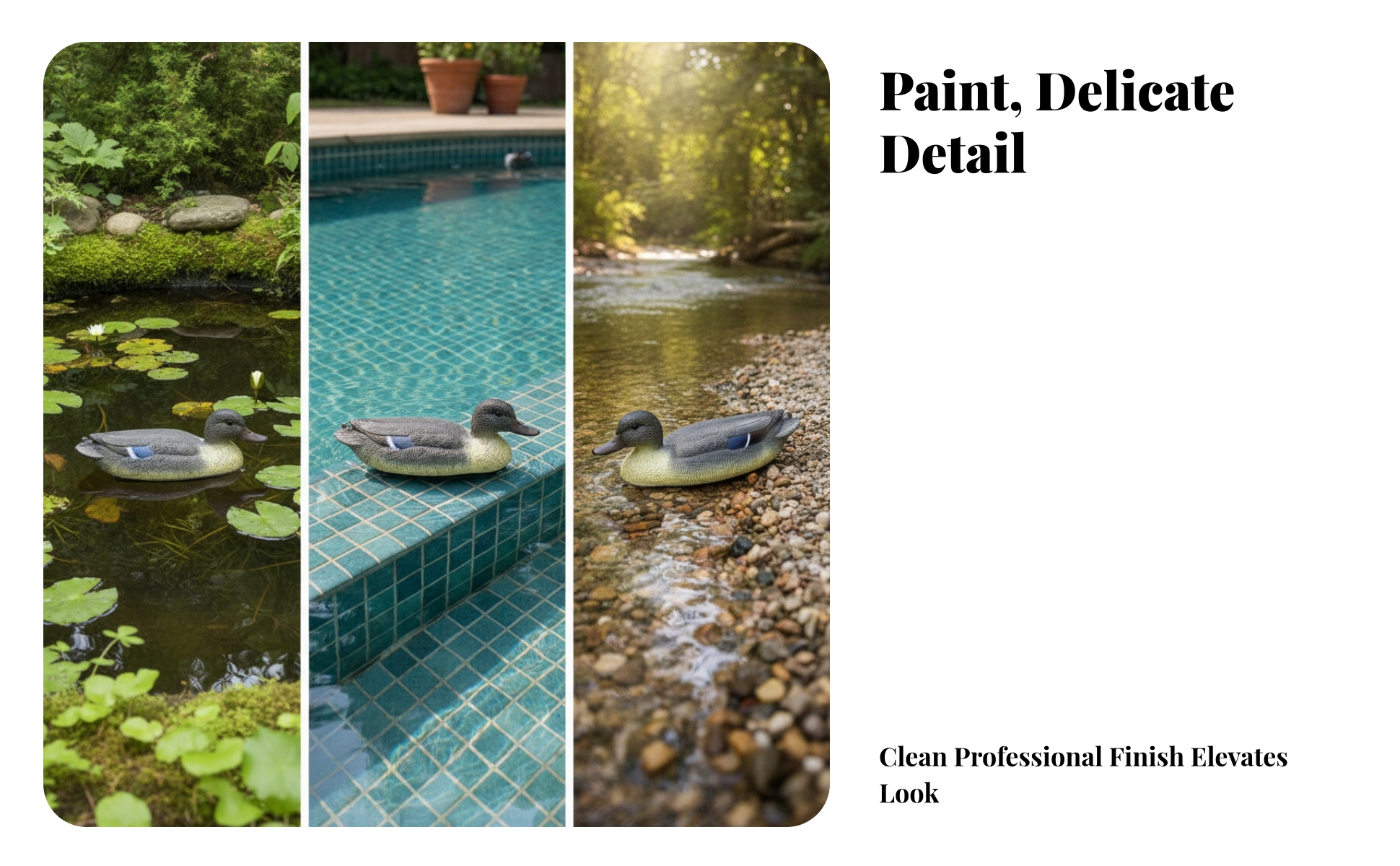 Floating Duck Decoy Stable Duck Decoy with Weighted Base Lifelike for Hunters