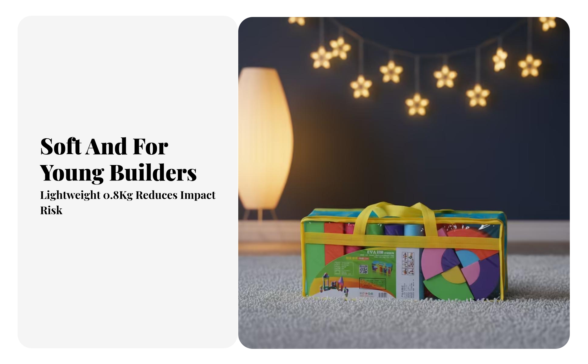 52 Pieces EVA Foam Building Blocks Foam Building Blocks Unlimited