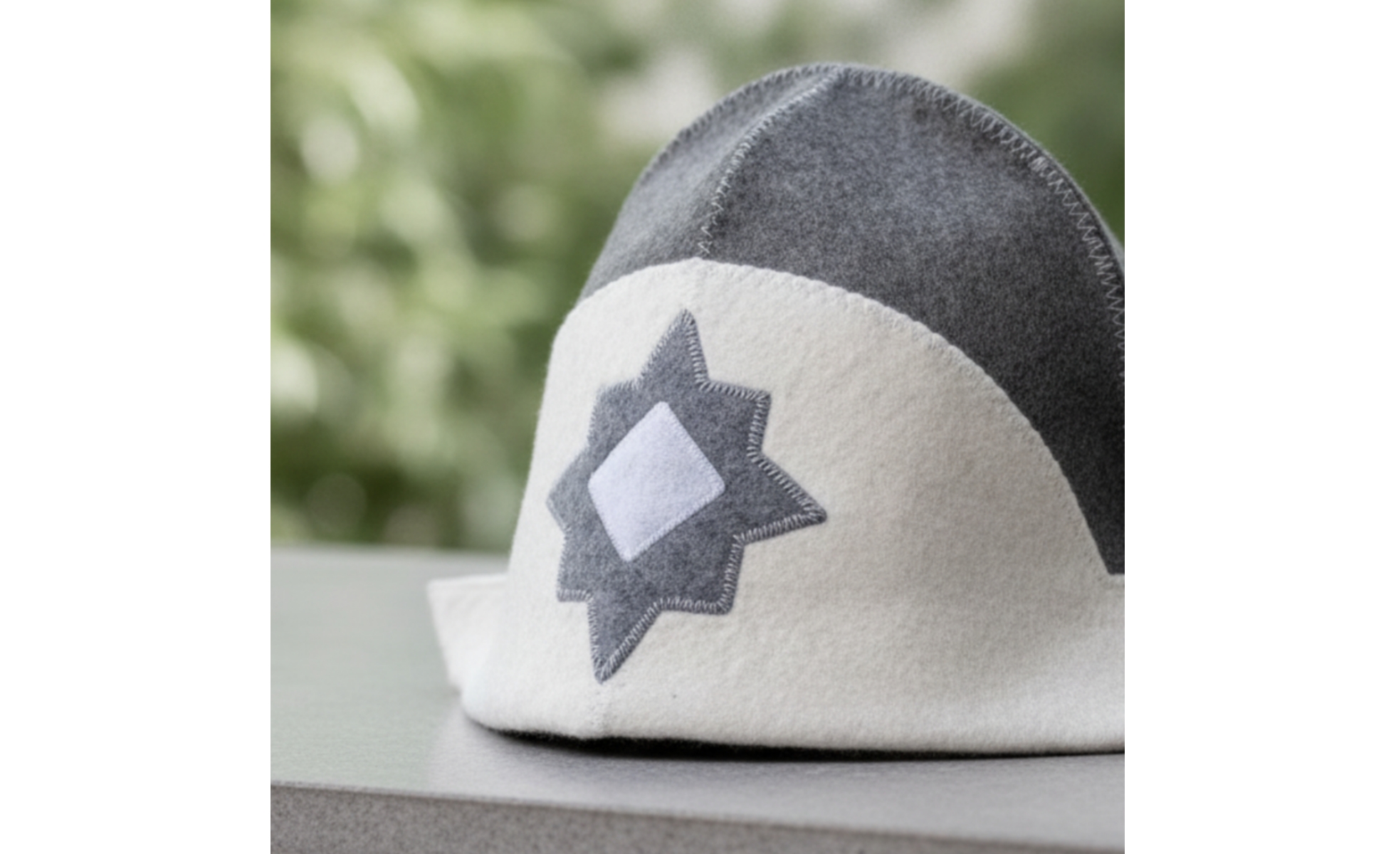 Felt Sauna Hat Dual-Tone Sauna Cap with Brim Wool for Steam Bath, Spa Goers