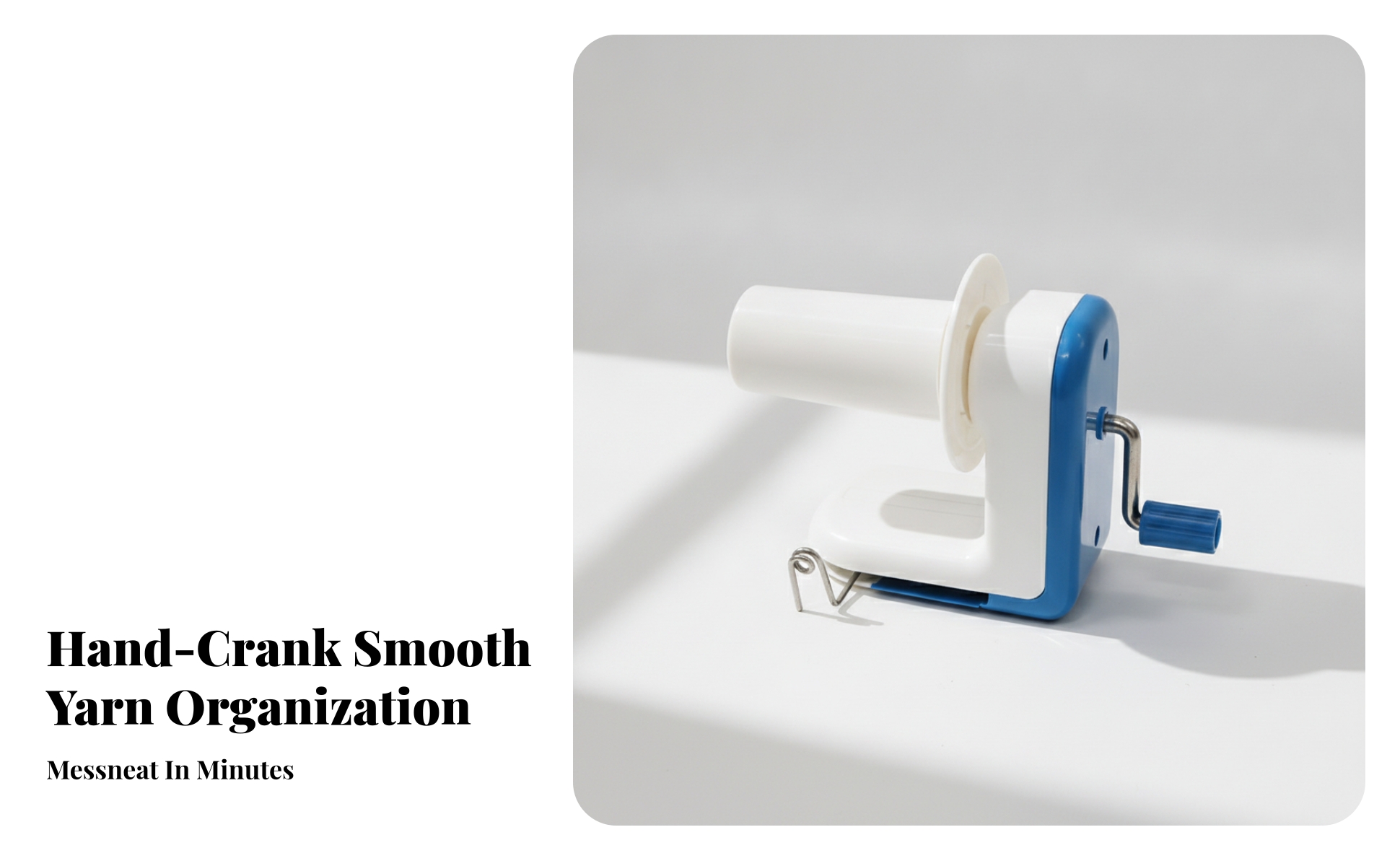Manual Yarn Winding Tool Compact Tabletop Yarn Winder Portable for Knitters