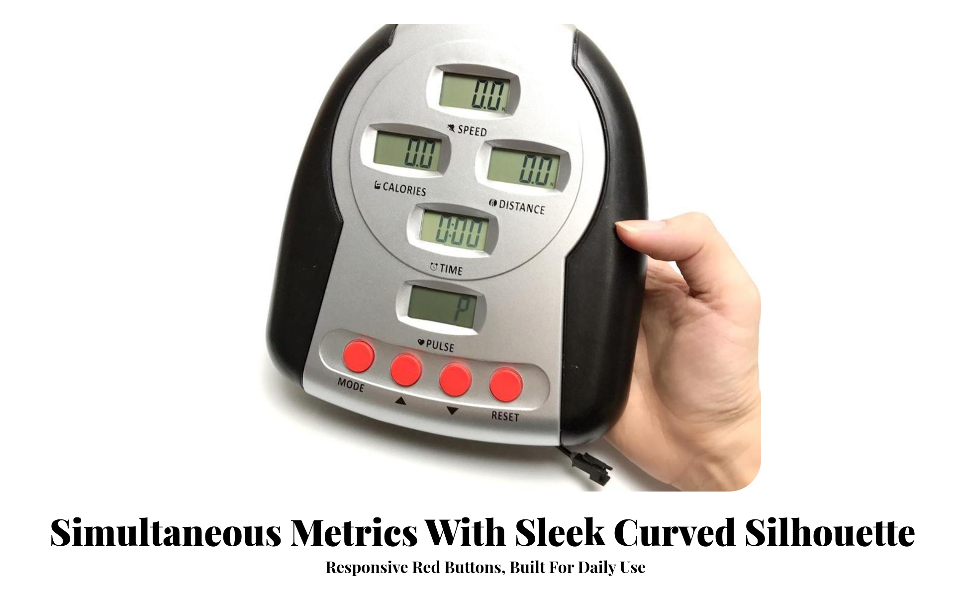 Exercise Bike Monitor with LCD Display Easy Installation for Home Gym, Cyclists