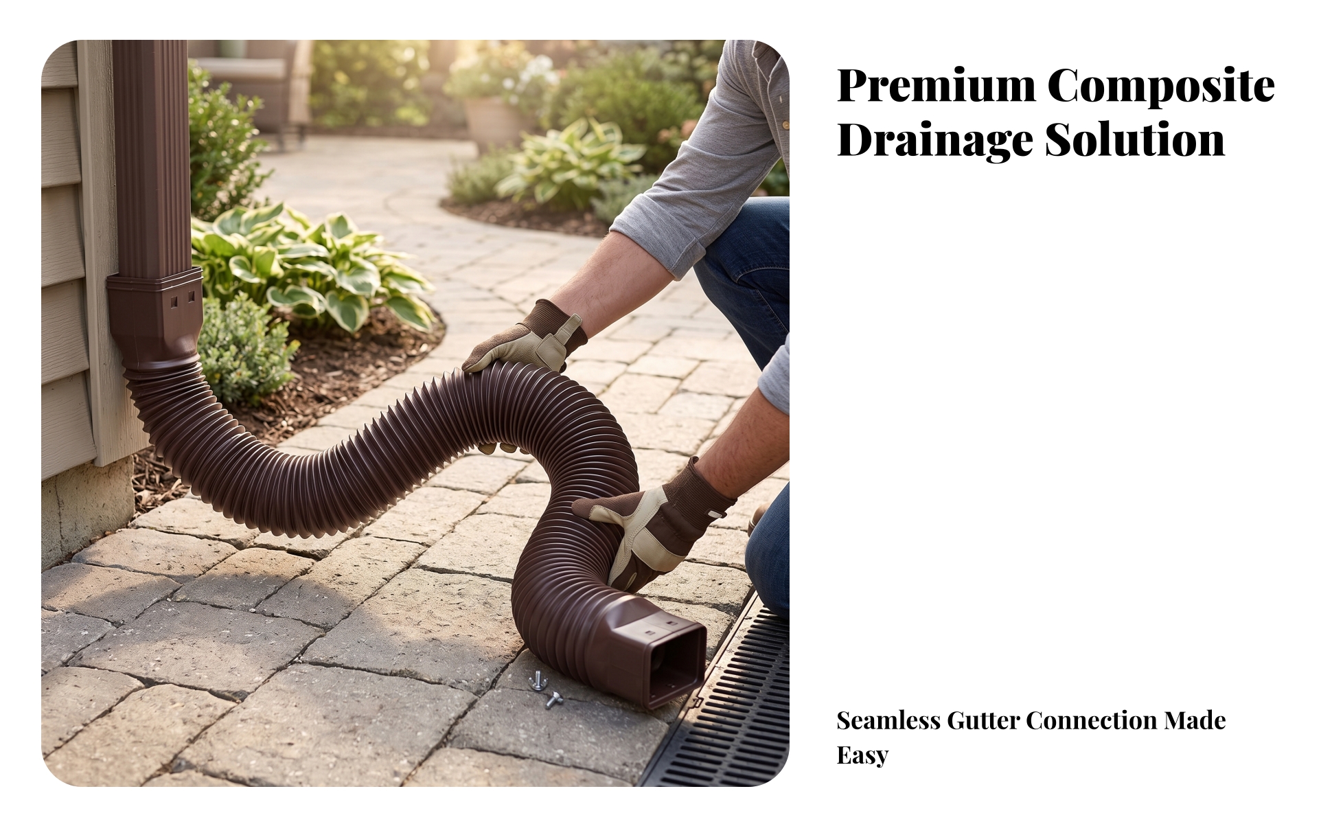 Downspout Corrugated Flexible Downspout Extender Expandable