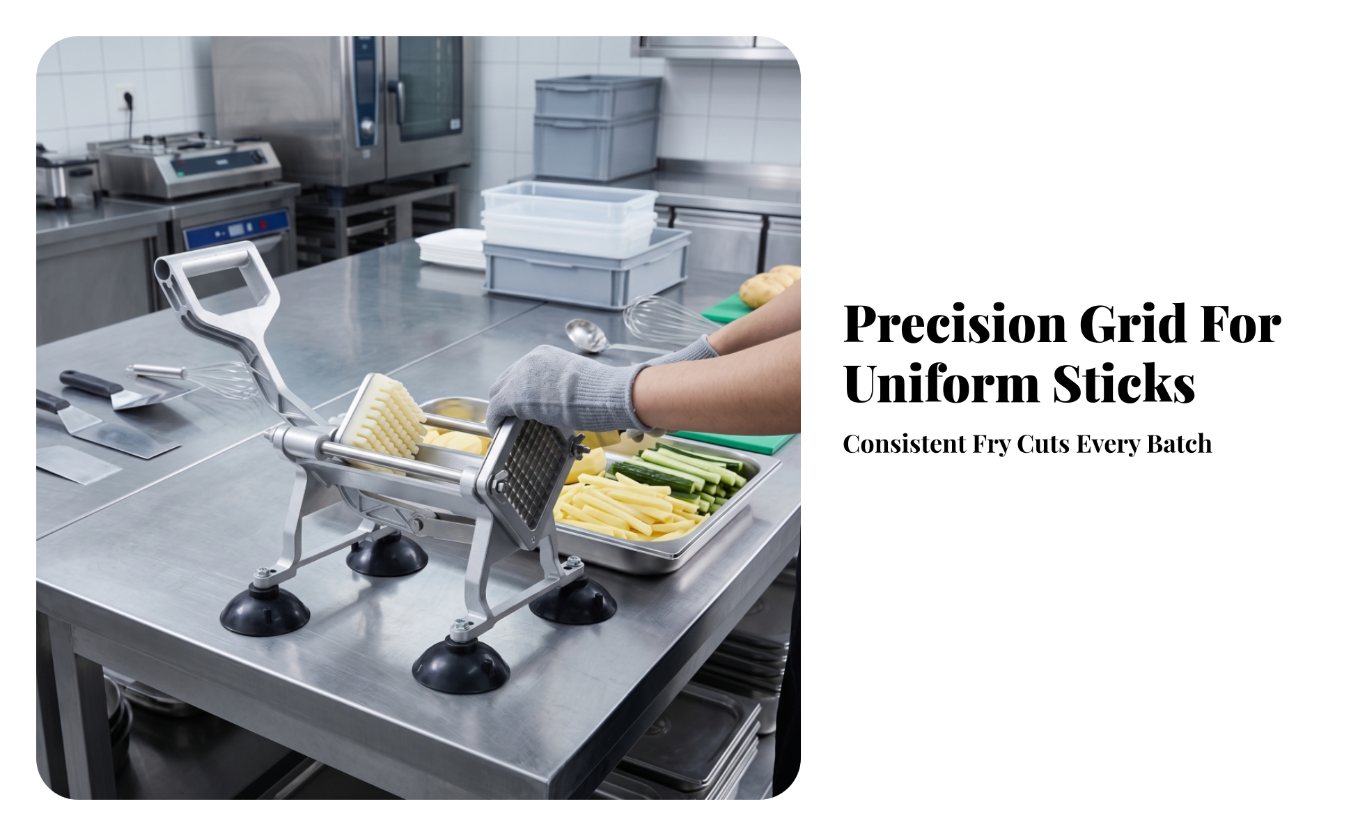Pommes-Frites-Schneider mit Hebel 7mm Pommesschneider manuell für Küche