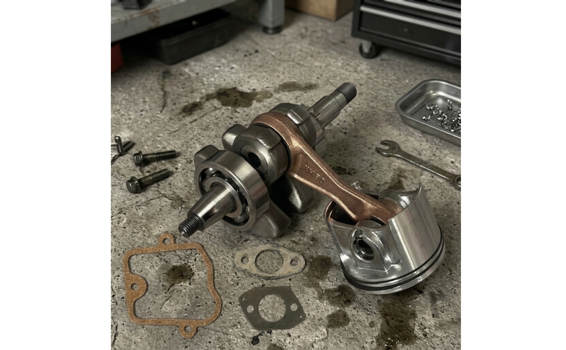Crankshaft Assembly Direct Replacement Crankshaft with Piston Compatible