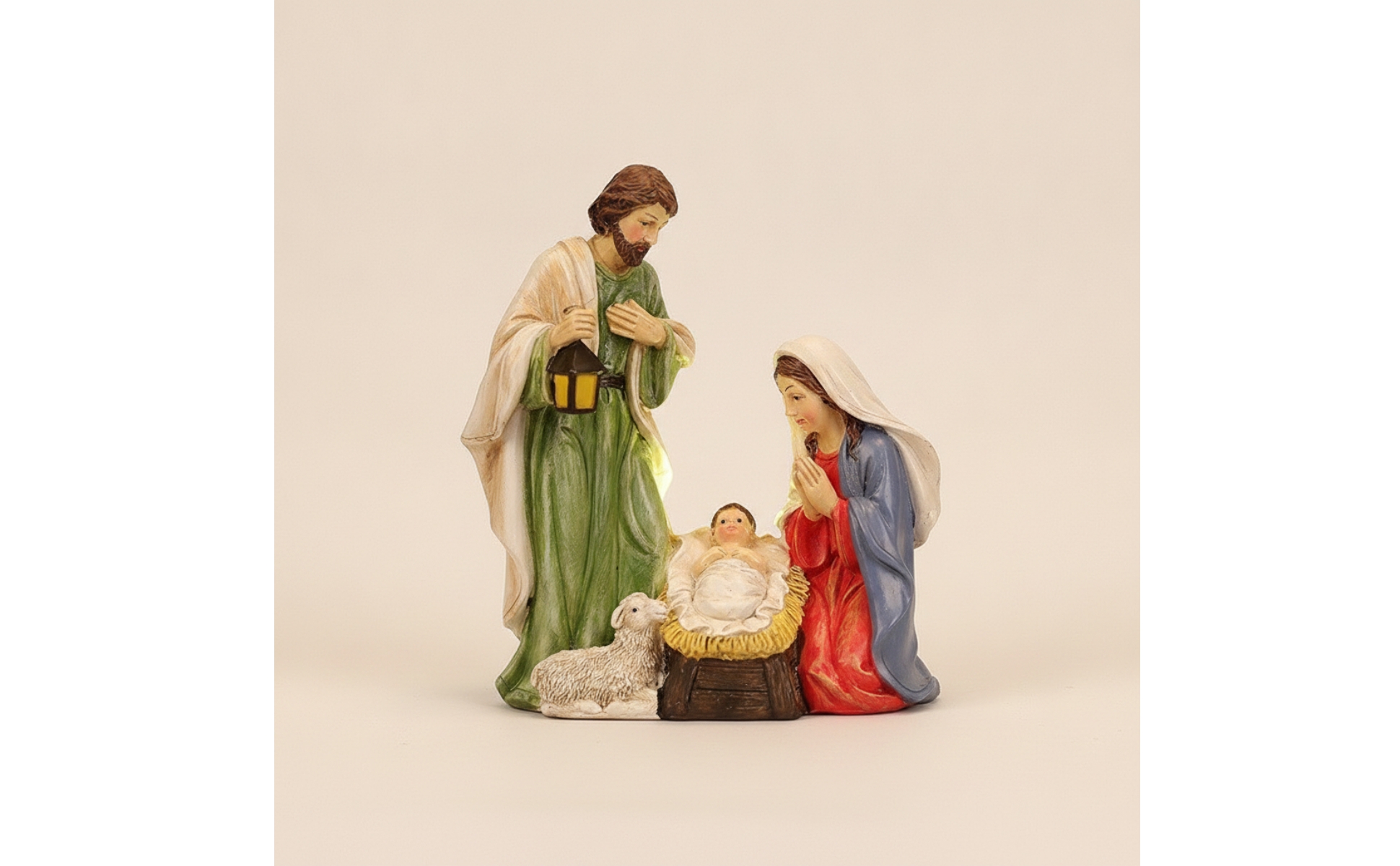 Nativity Scene Light-up Nativity Figurine Illuminated for Living Room, Believers