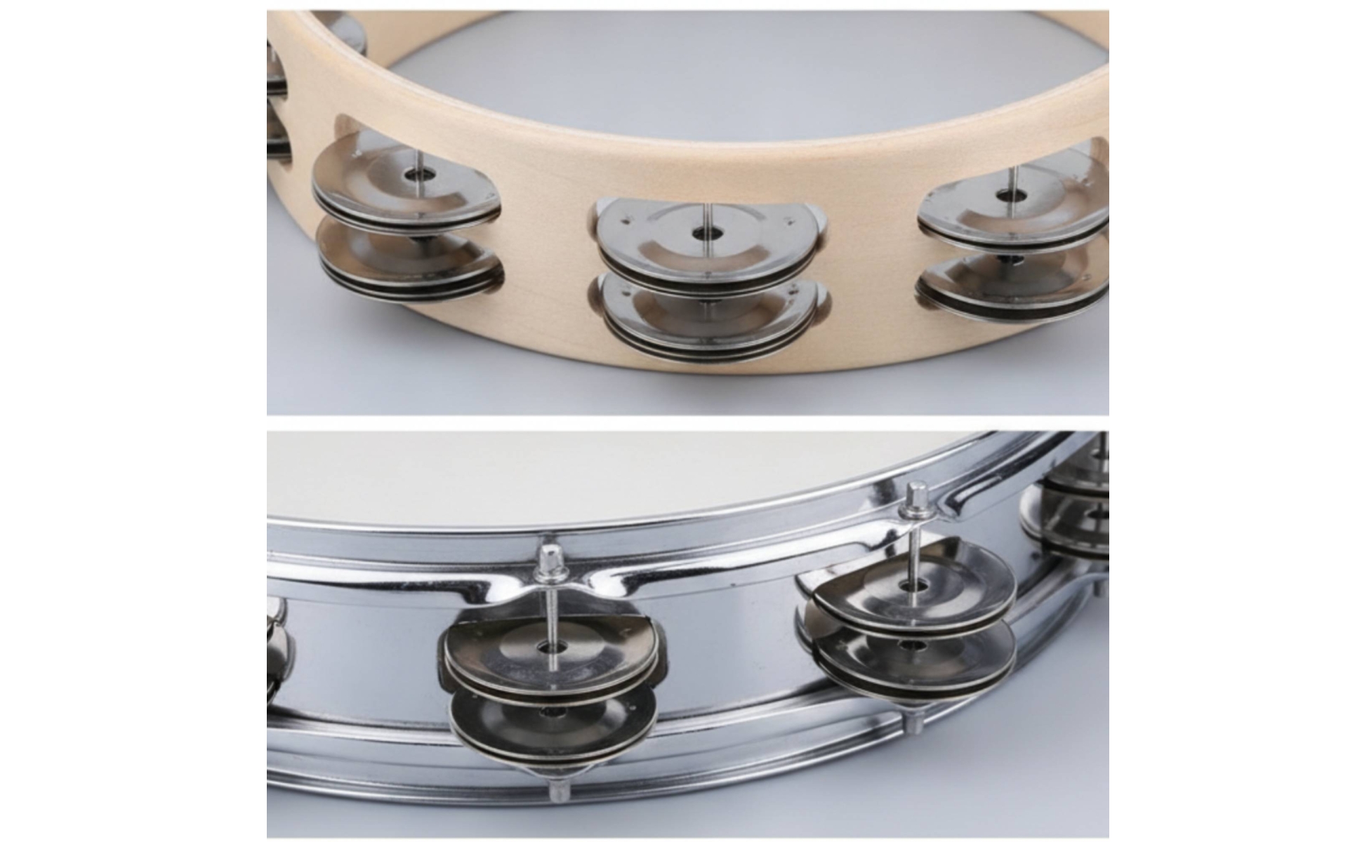 50 Pieces Hardware Stainless Steel Tambourine Shakers for Instrument Makers
