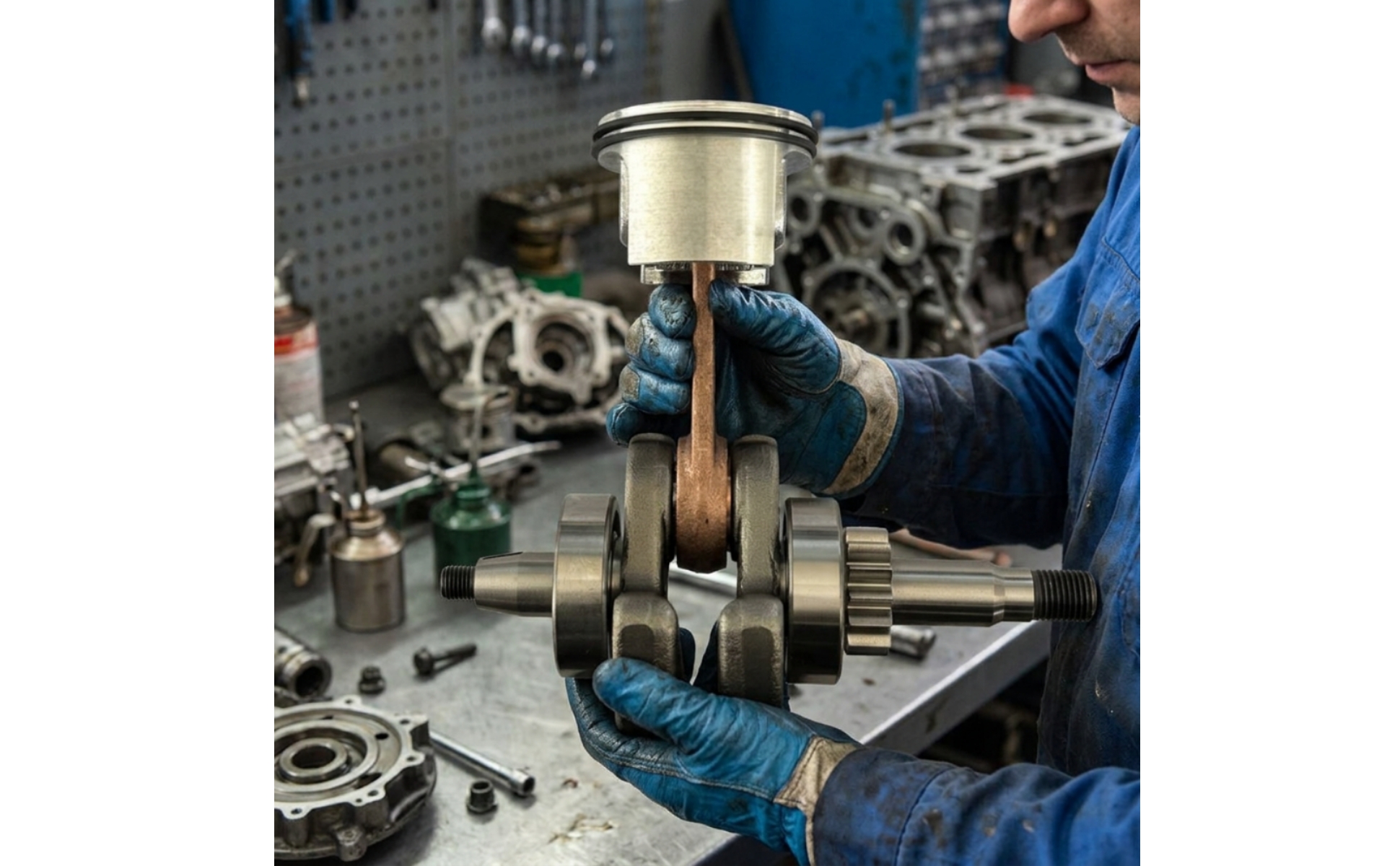 Crankshaft Assembly Direct Replacement Crankshaft with Piston Compatible
