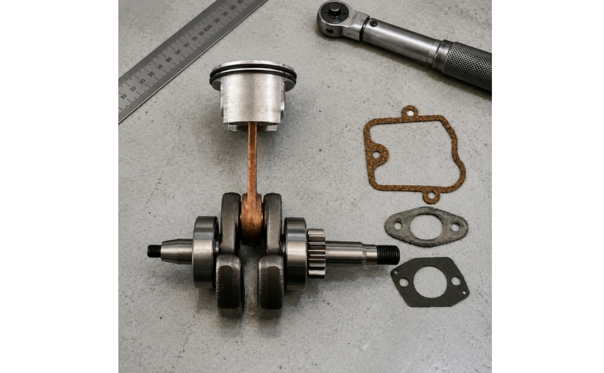 Crankshaft Assembly Direct Replacement Crankshaft with Piston Compatible