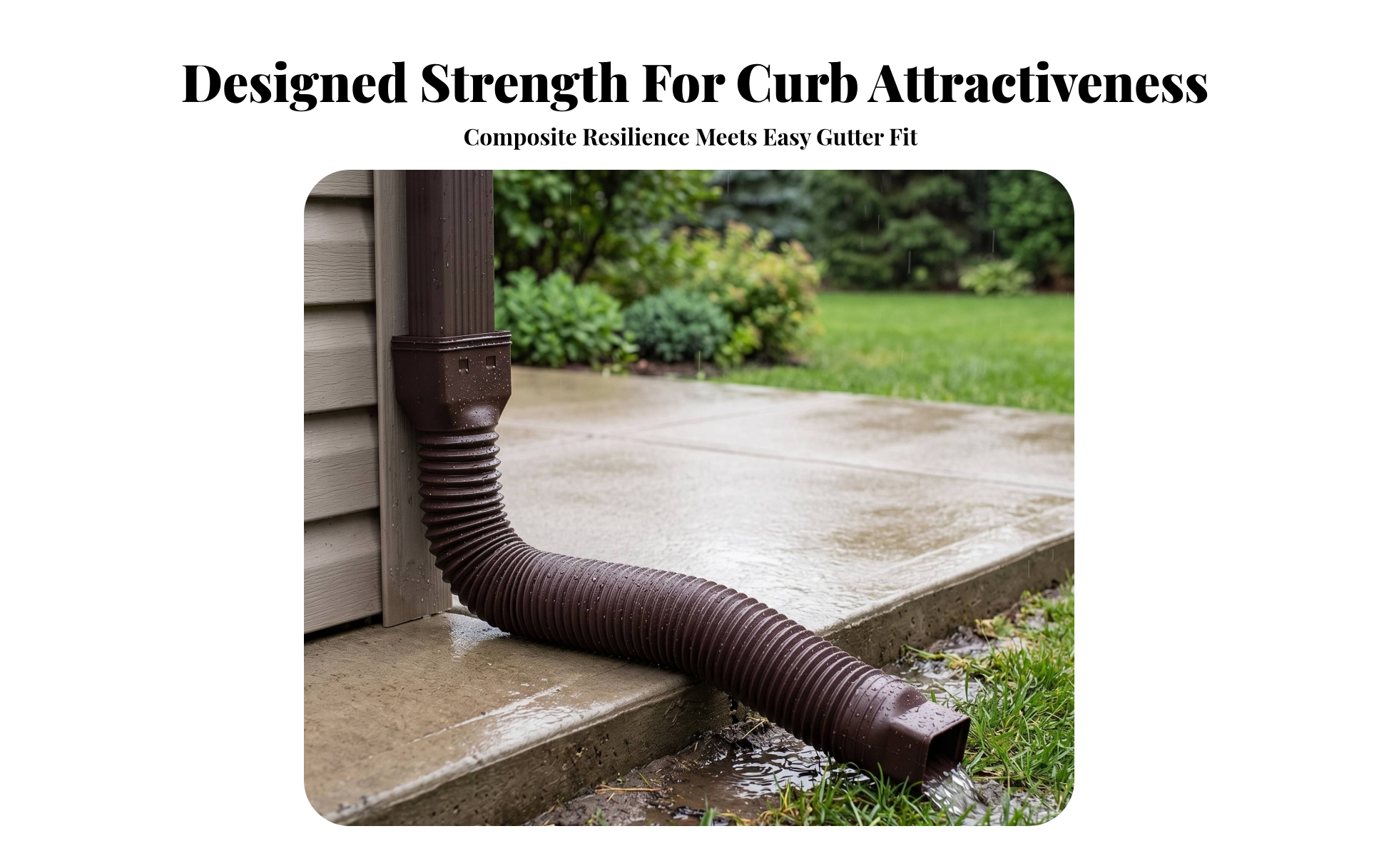 Downspout Corrugated Flexible Downspout Extender Expandable