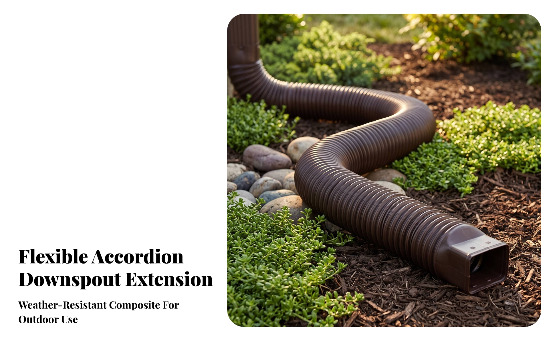 Downspout Corrugated Flexible Downspout Extender Expandable