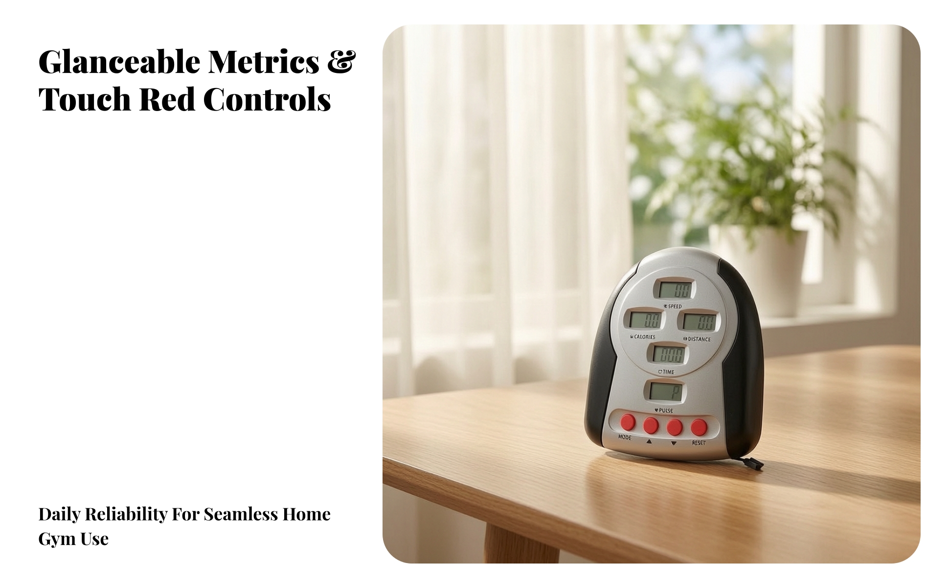 Exercise Bike Monitor with LCD Display Easy Installation for Home Gym, Cyclists