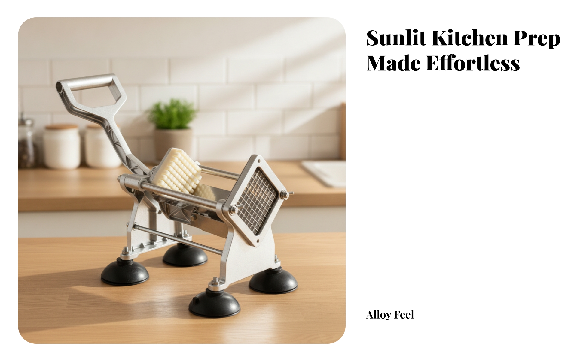 Pommes-Frites-Schneider mit Hebel 7mm Pommesschneider manuell für Küche