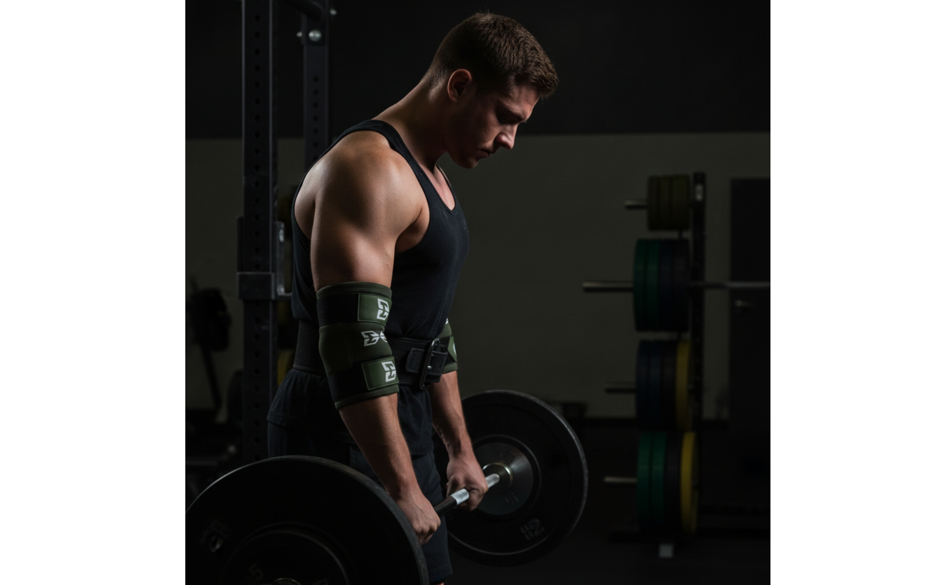 Elbow Sleeves Overlapping Elbow Support Wrap Adjustable for Bench Press