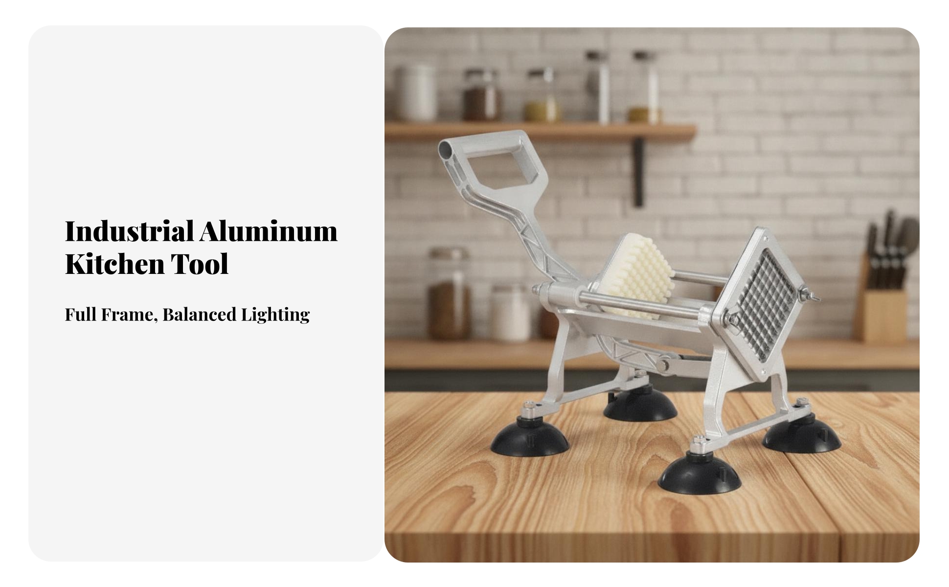 Pommes-Frites-Schneider mit Hebel 7mm Pommesschneider manuell für Küche