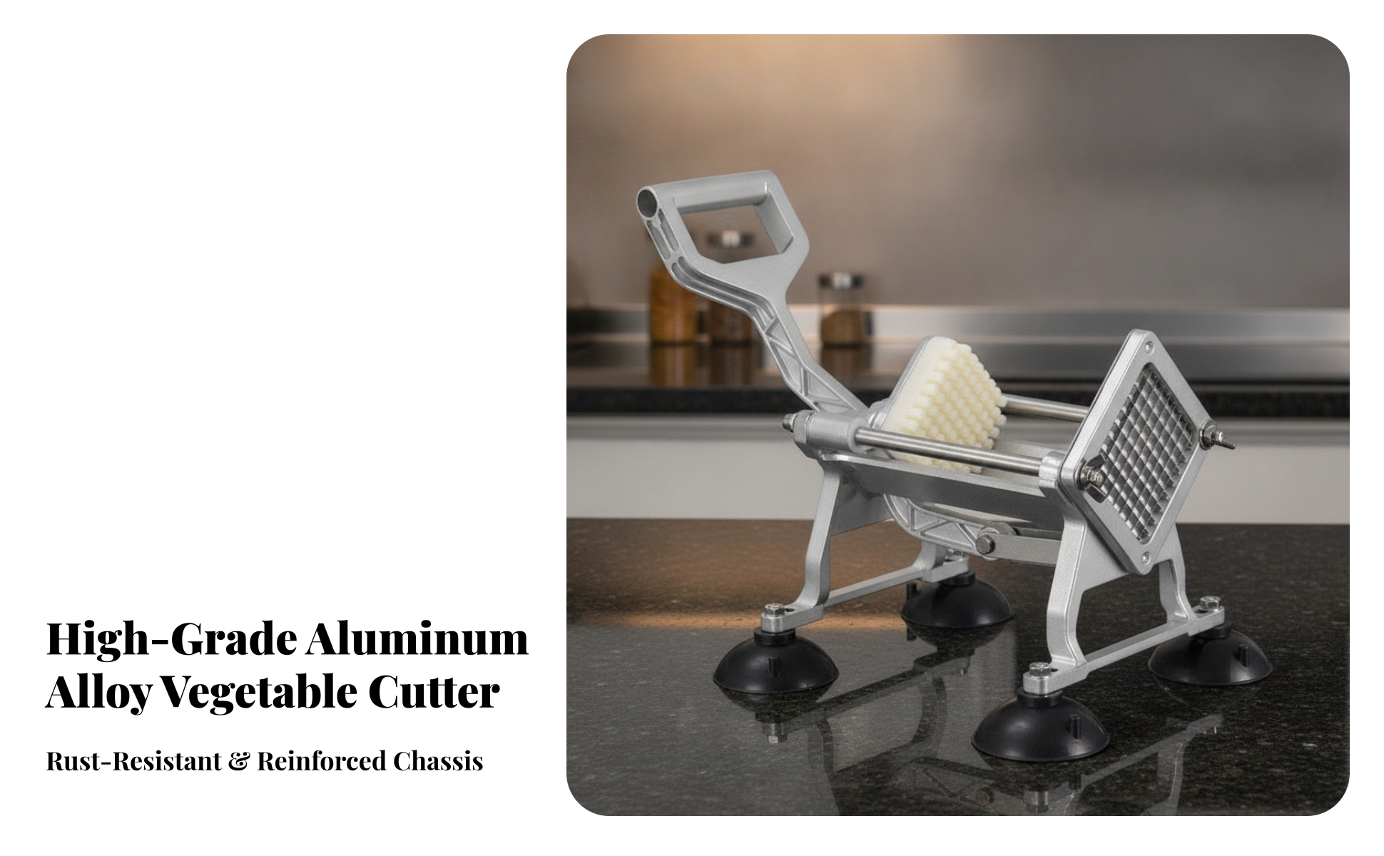 Pommes-Frites-Schneider mit Hebel 7mm Pommesschneider manuell für Küche