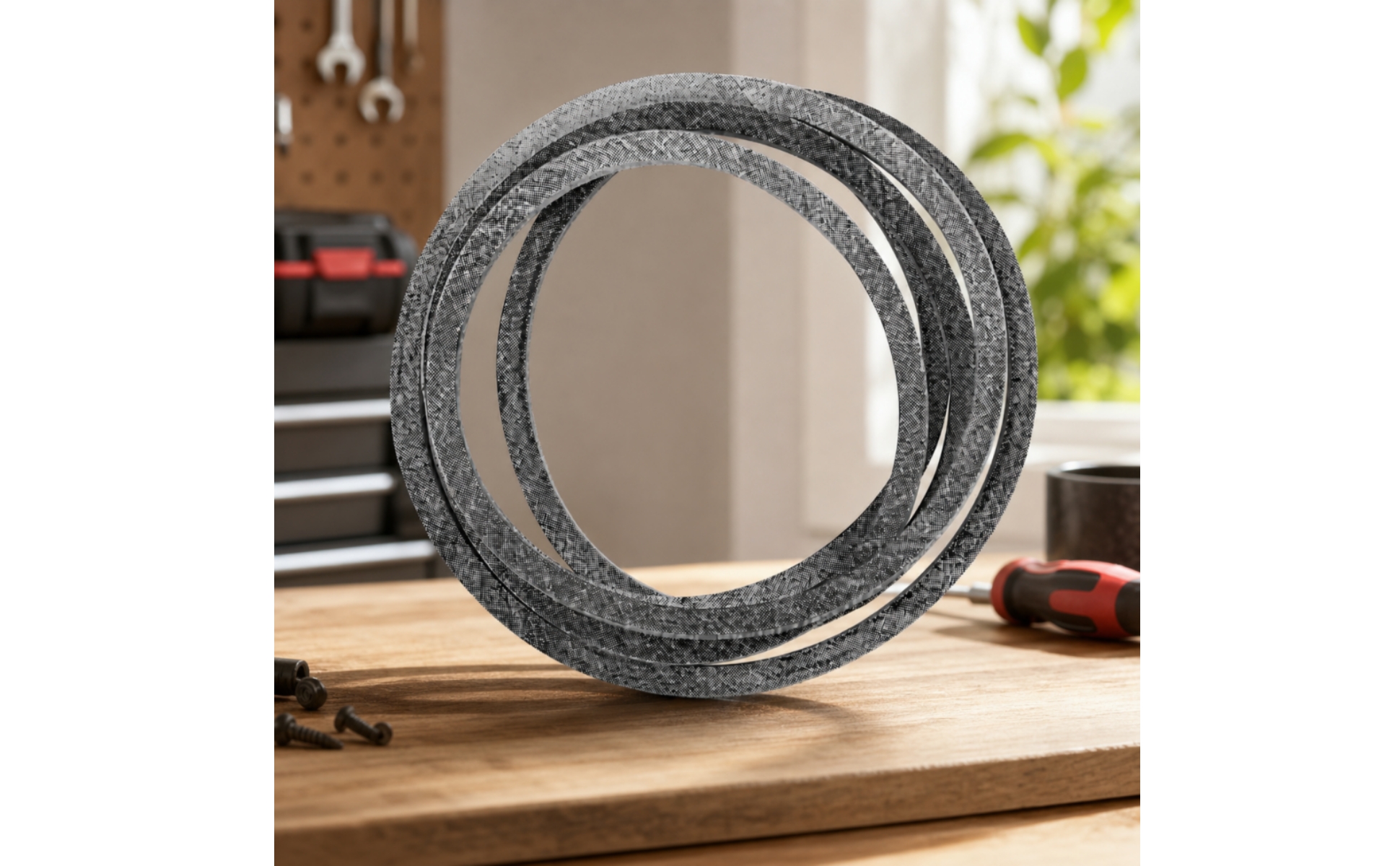 Mower Drive Belt Replacement Deck Belt with Kevlar Compatible for Garden Tractor