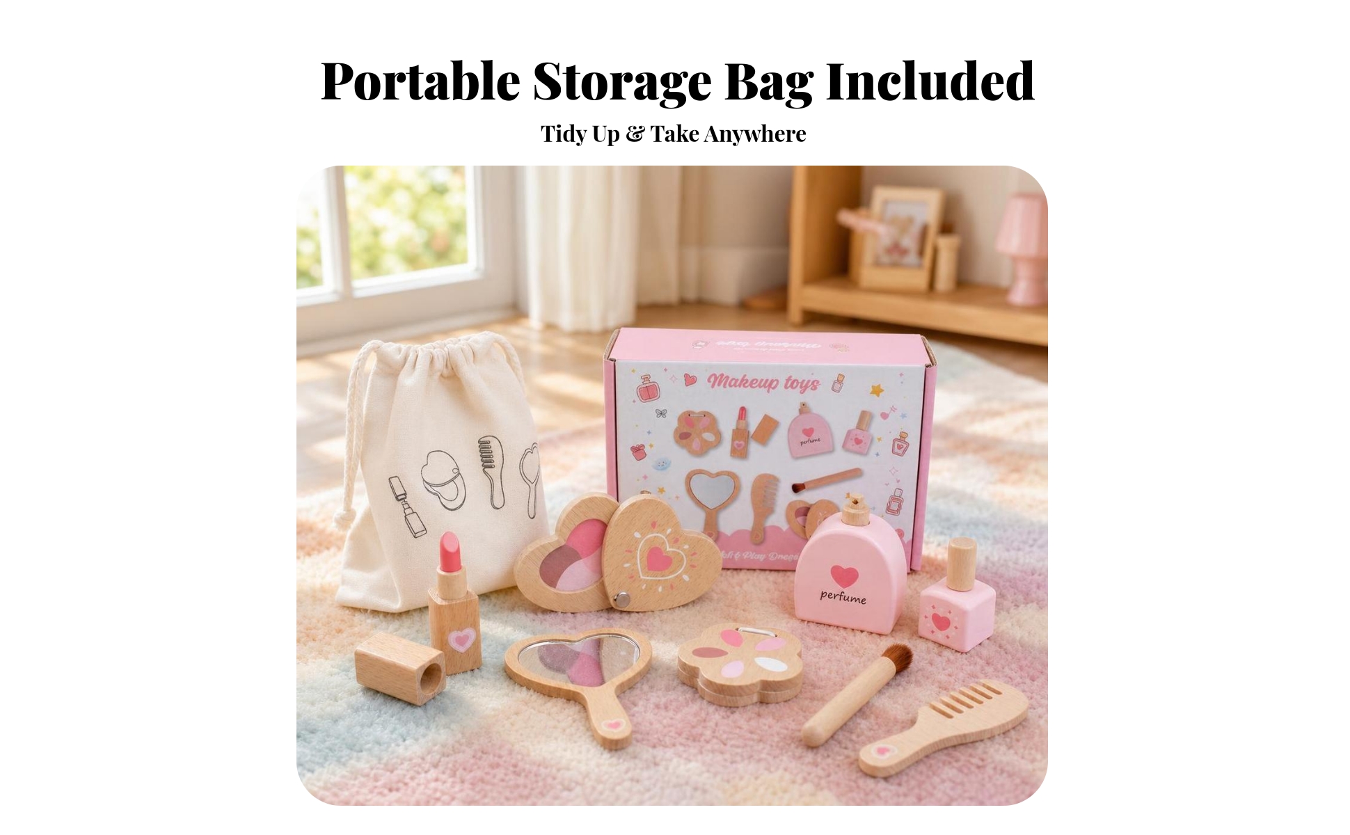 Pretend Makeup Toy Set Imaginative Pretend Play Makeup Kit