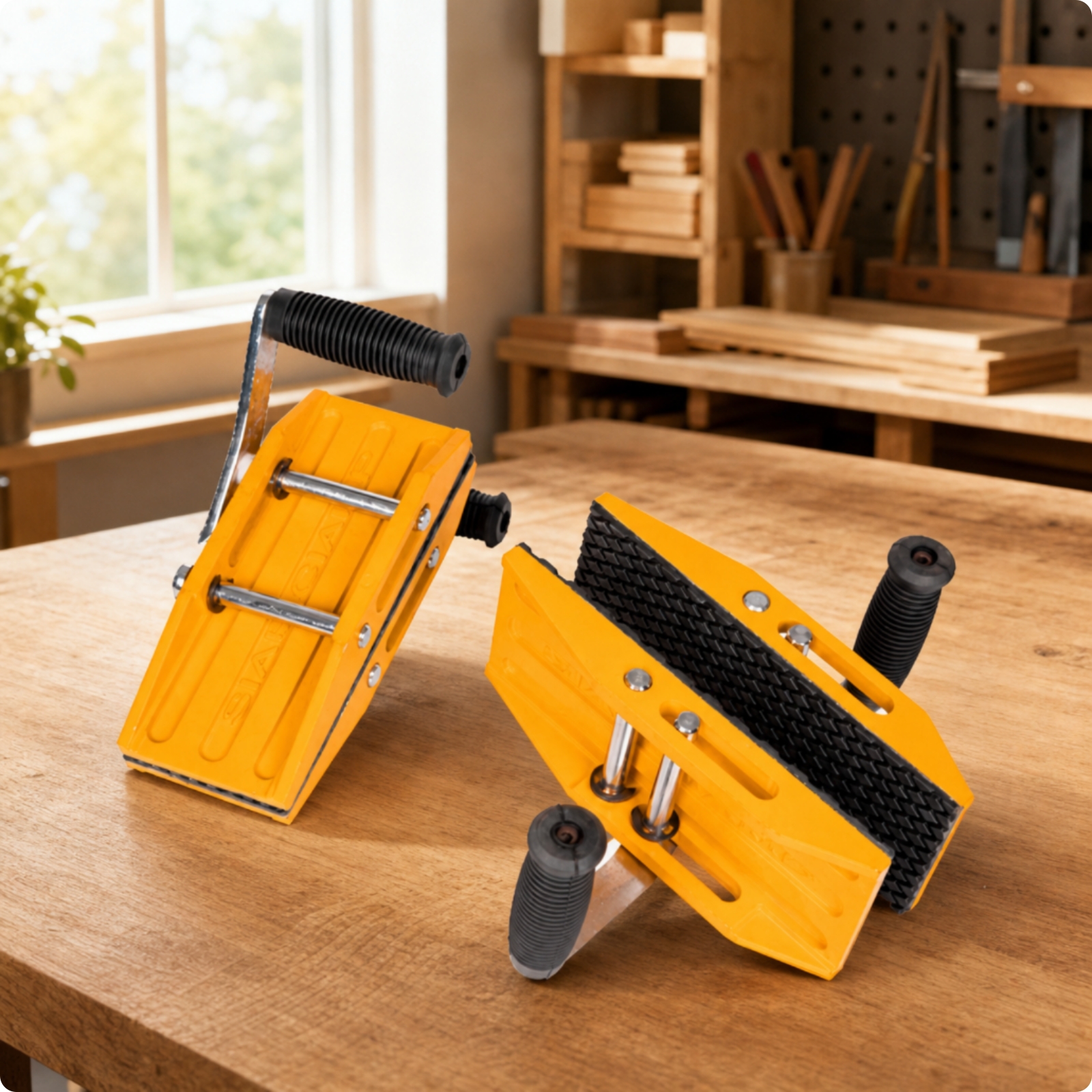 Slab Lifting Clamp Two-Person Stone Lifting Clamp Rubber-Lined for Installers