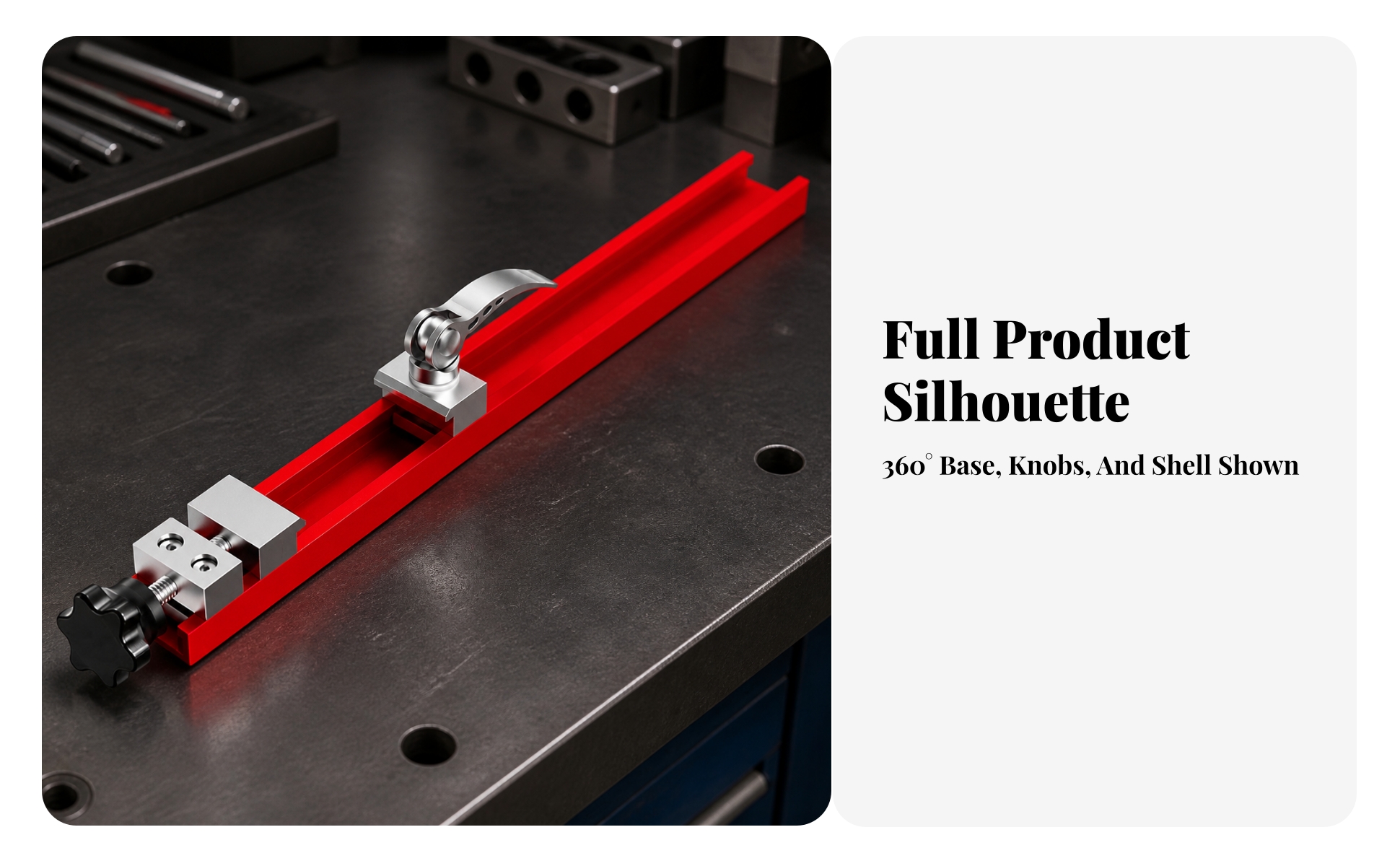 Machine Fence Base Quick-Clamping Fence Base with Locking Clamp