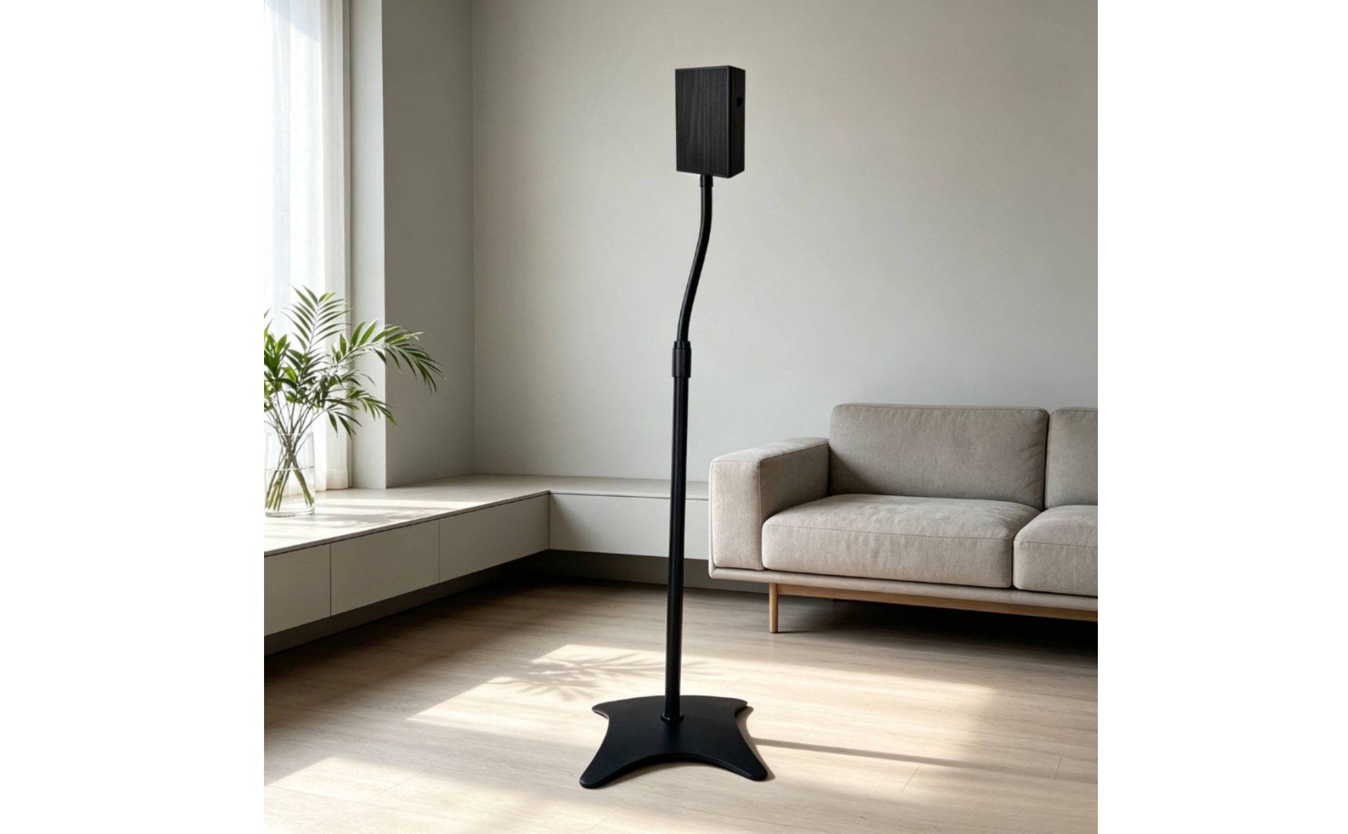 Floor Speaker Stand Pair Height Adjustable Speaker Stand Pair Cable Management