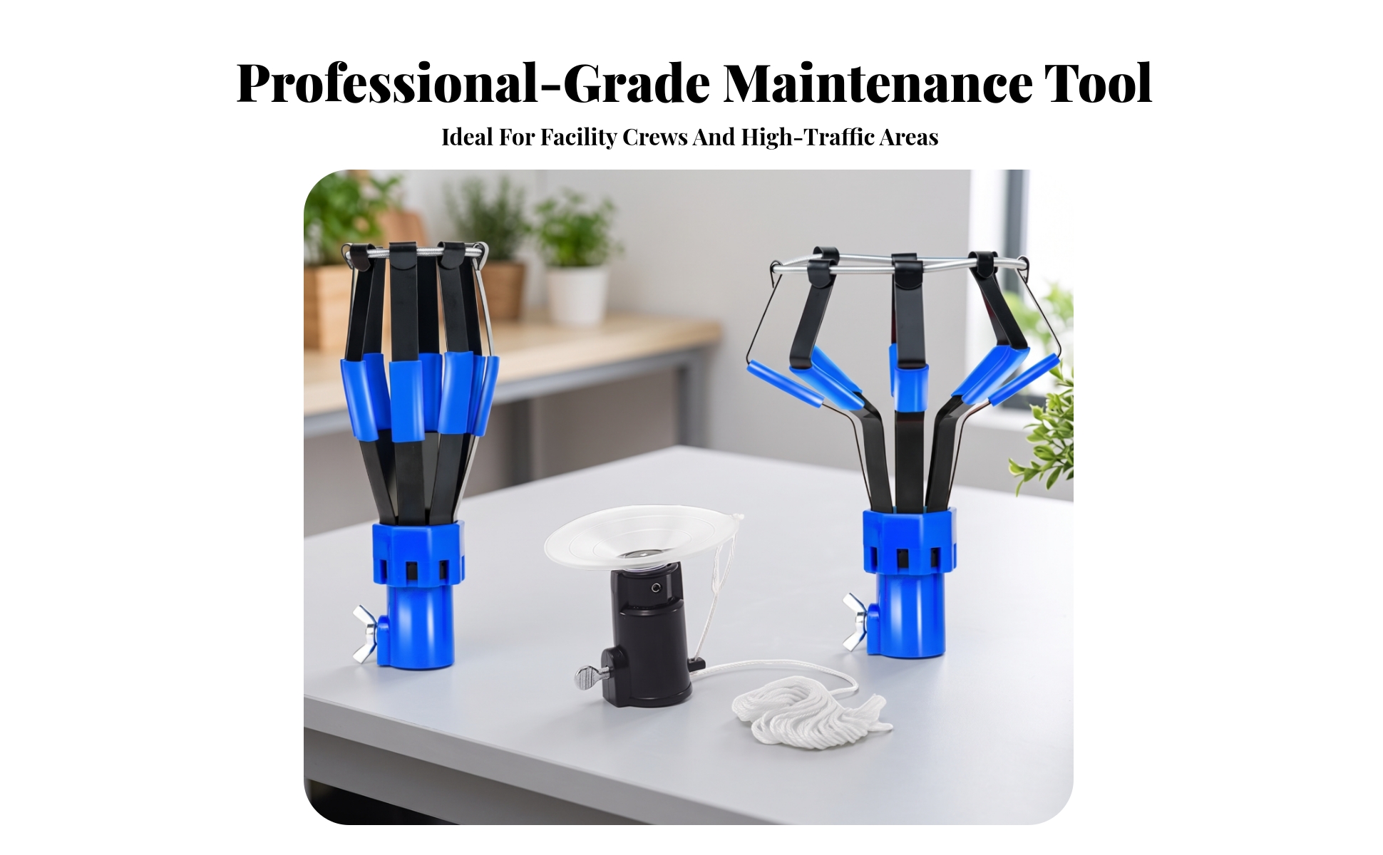 3 Pieces Pole High-Reach Light Bulb Changer Tool Set Extendable for Homeowners