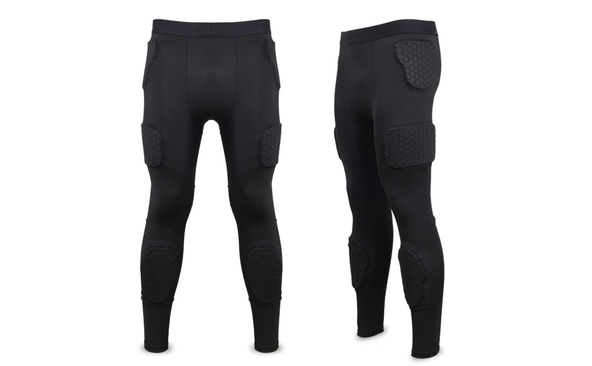 Compression Pants with Pads Impact-Resistant Padded Compression Pants