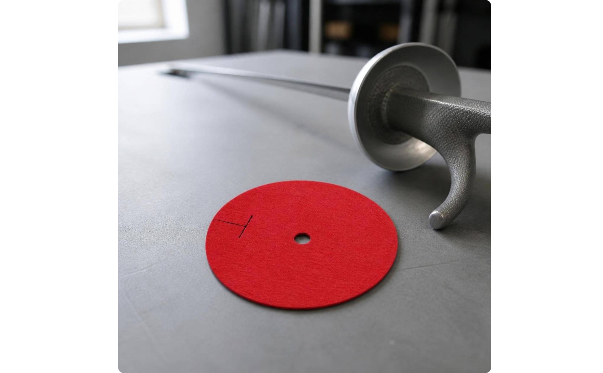 Fencing Pad Circular Fencing Guard Pad with Central Hole Textured