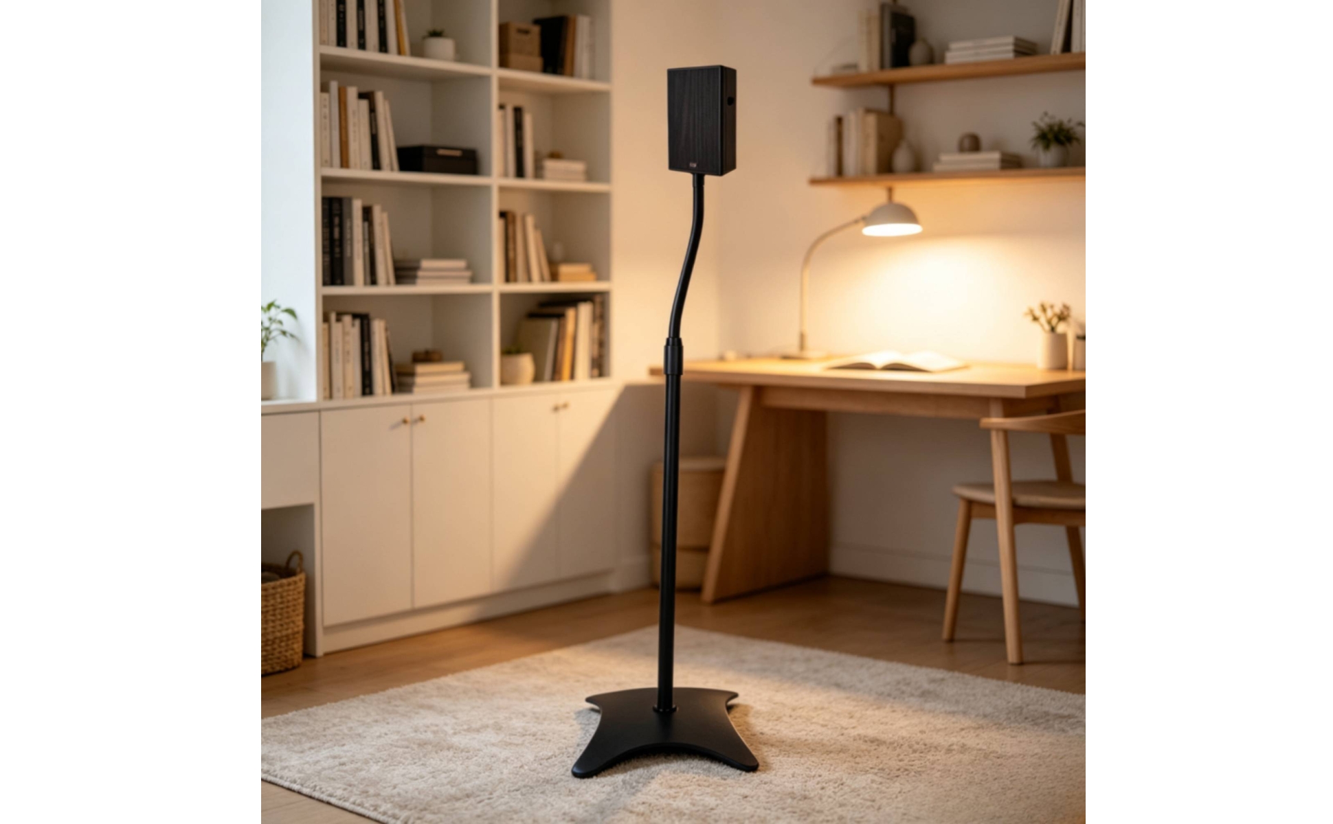 Floor Speaker Stand Pair Height Adjustable Speaker Stand Pair Cable Management