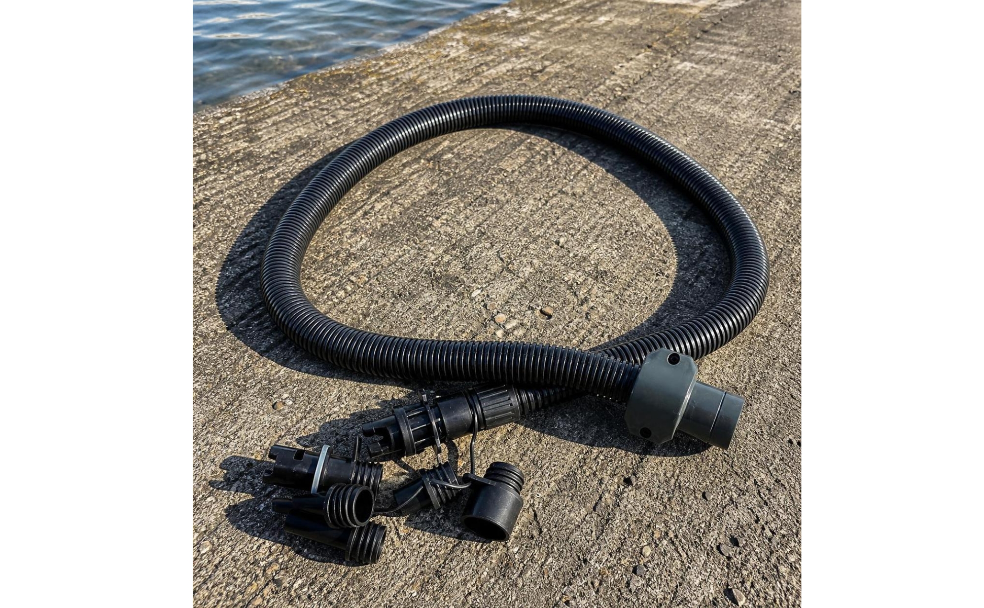 Corrugated Pump Hose with Adapters Universal for Outdoor Trips, Paddleboarders