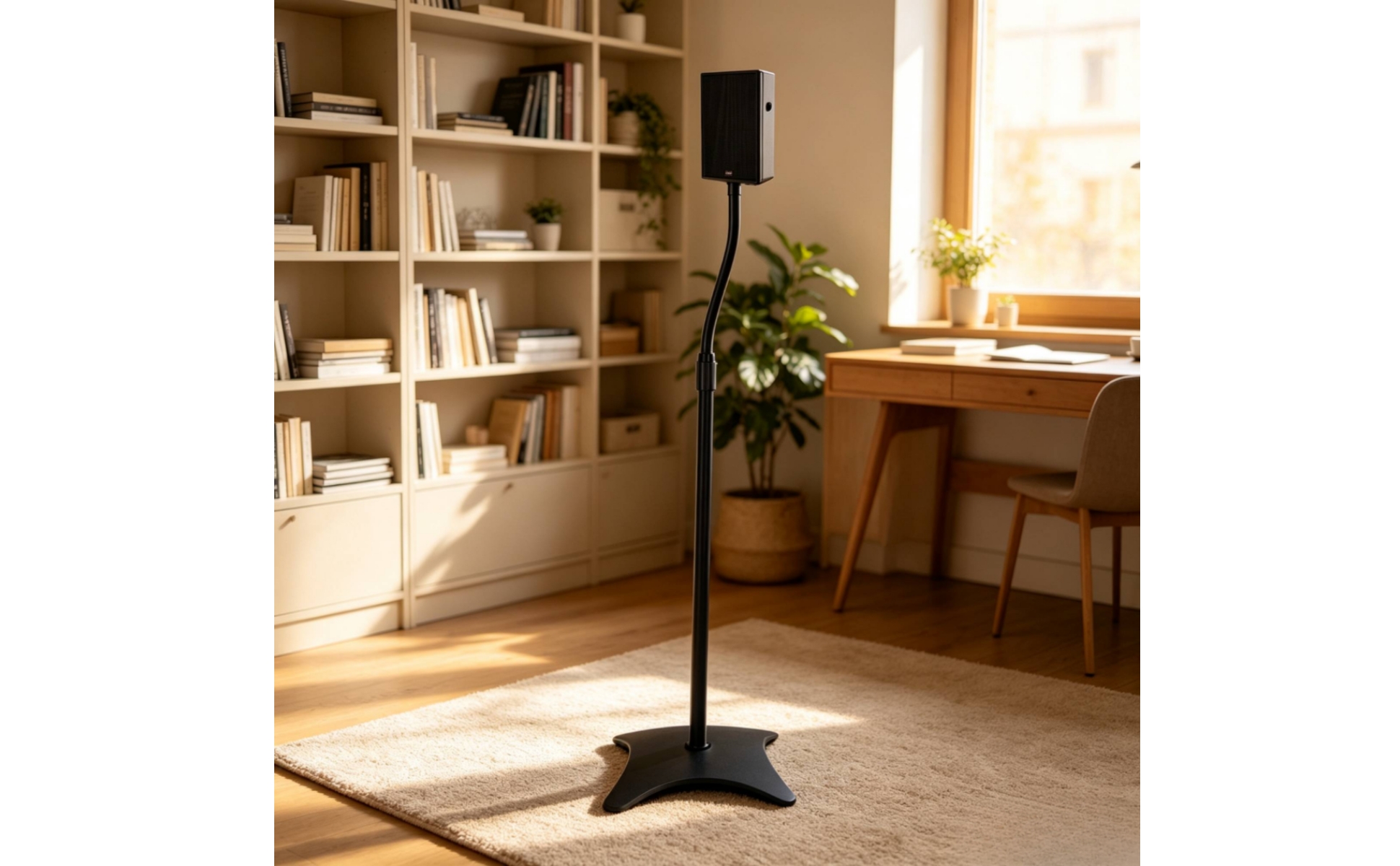 Floor Speaker Stand Pair Height Adjustable Speaker Stand Pair Cable Management