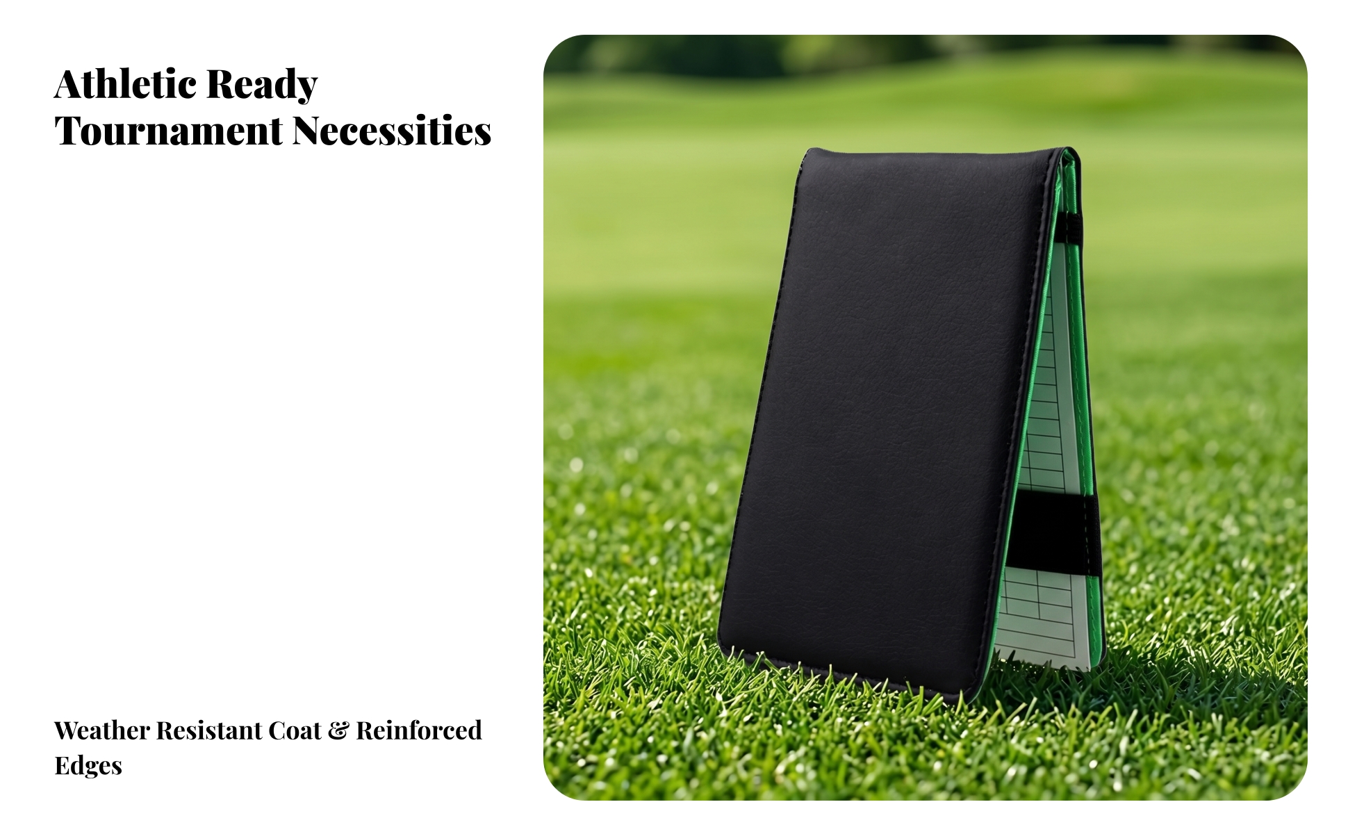 Golf Scorecard Book Compact Golf Scorecard Holder Slim for Club Play, Golfers