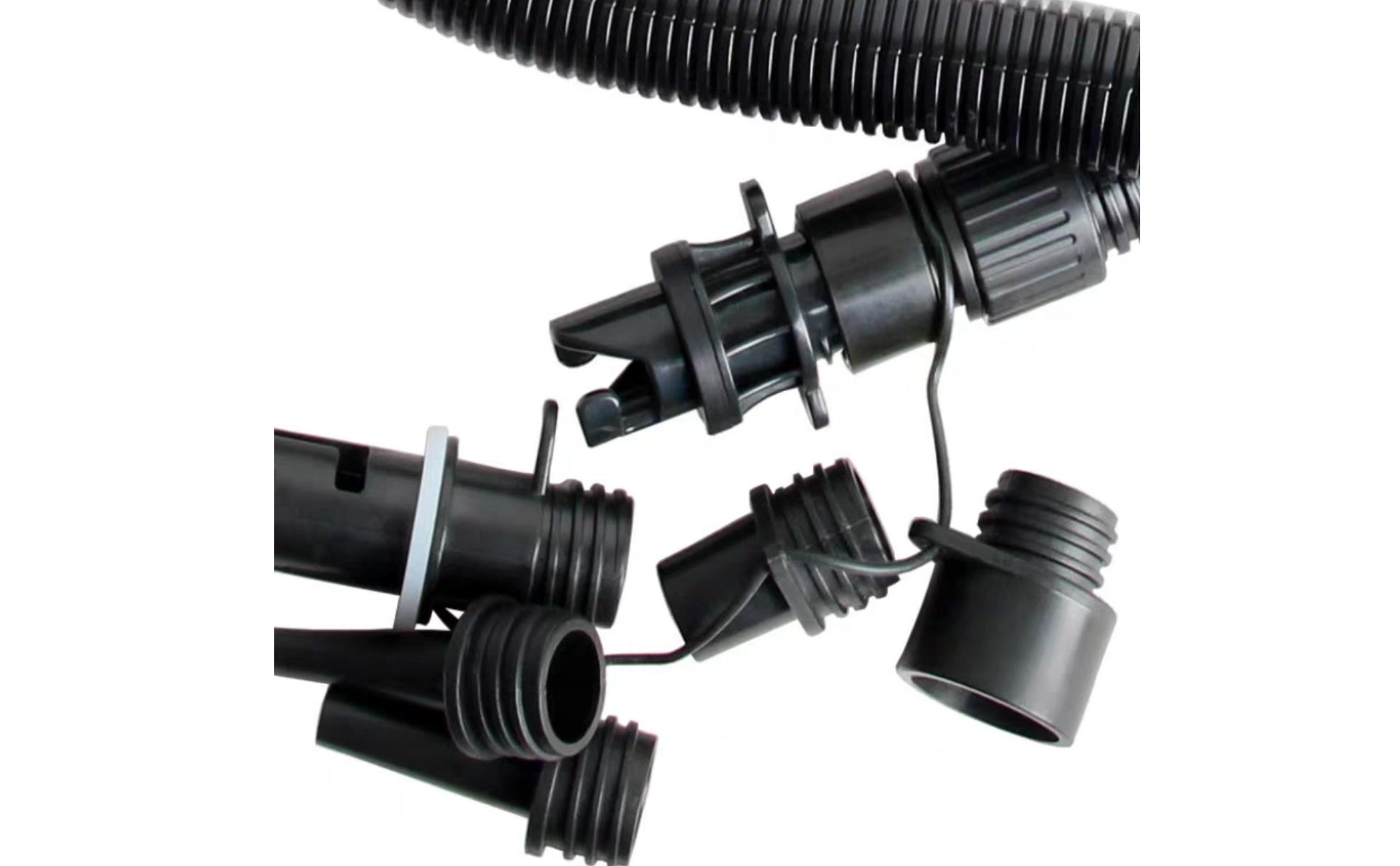 Corrugated Pump Hose with Adapters Universal for Outdoor Trips, Paddleboarders