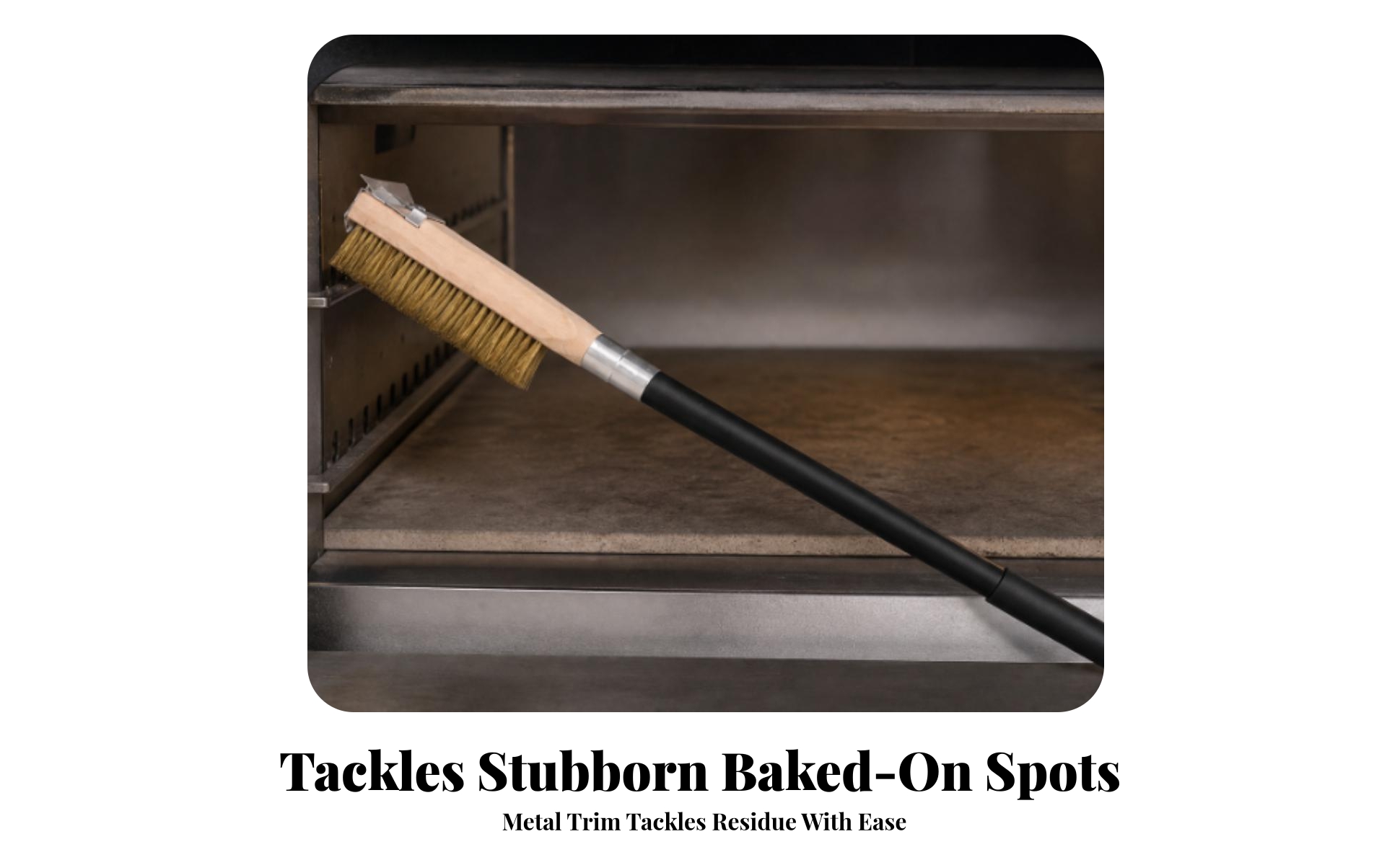 Brush Long Handle Pizza Oven Brush with Allall-in-One